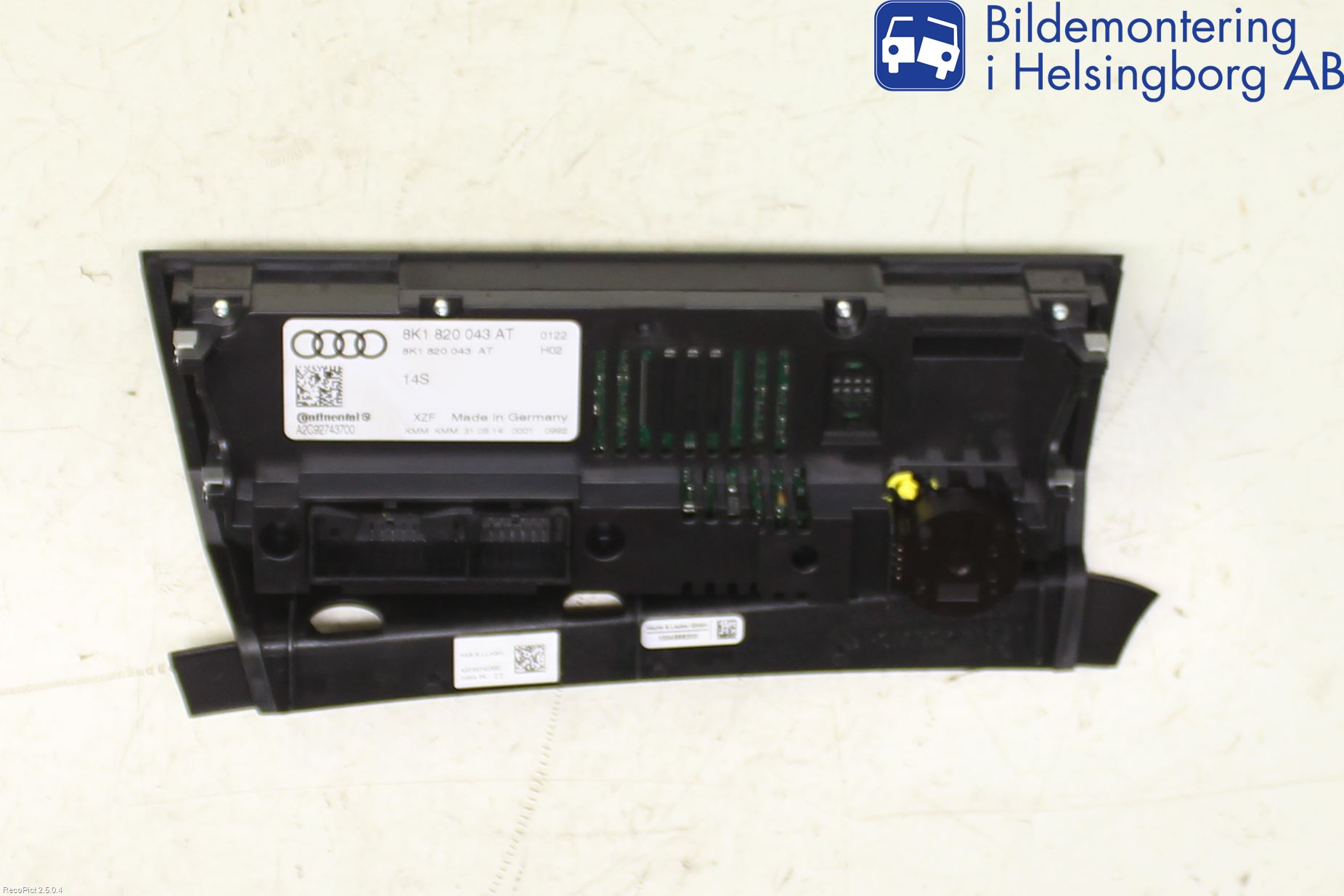 Audi Q5 09-16 Varme Ac Betjening-Display