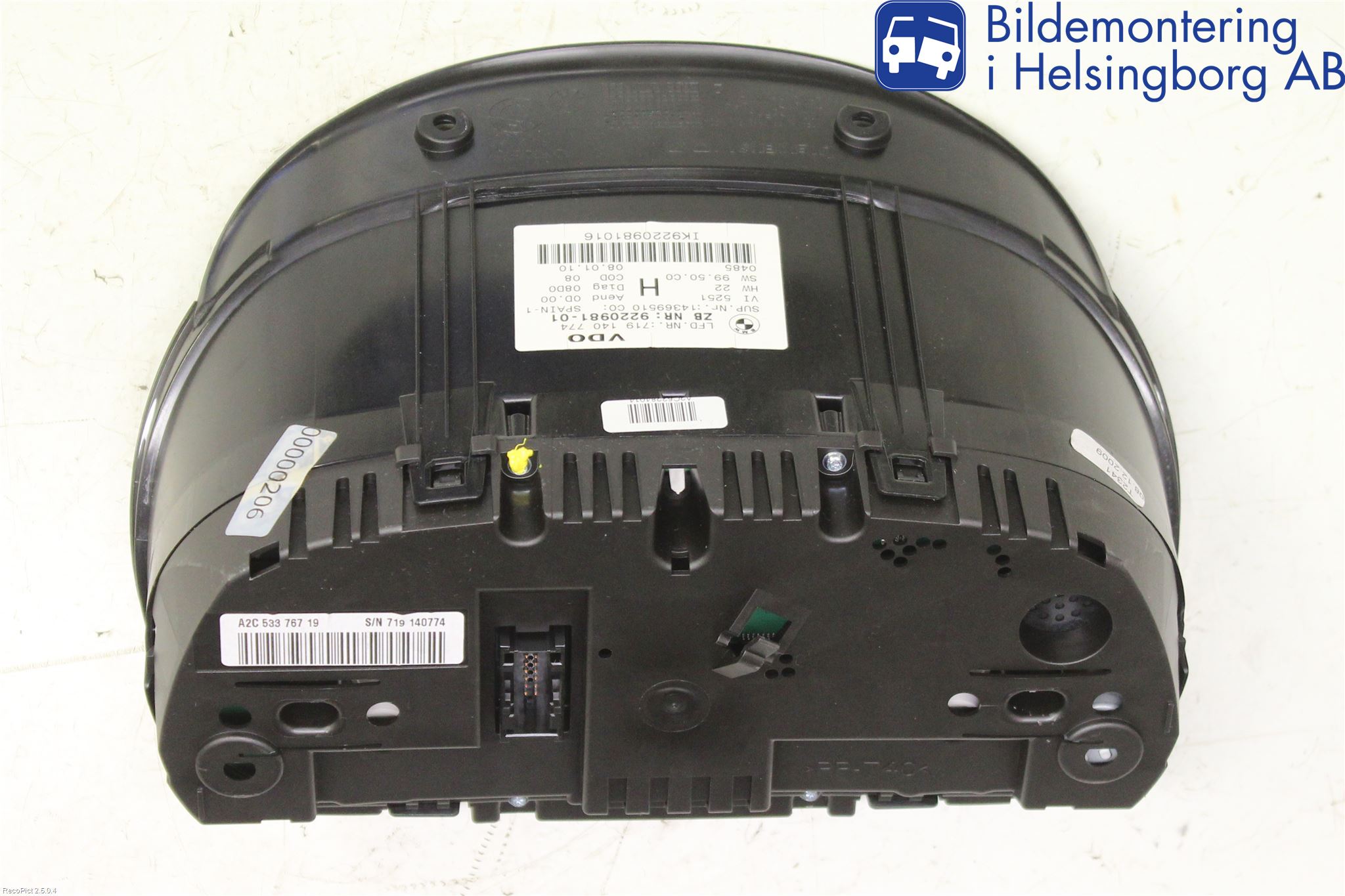 BMW 3 E90/91 SED/TOU 05-12 Instr Kombinert