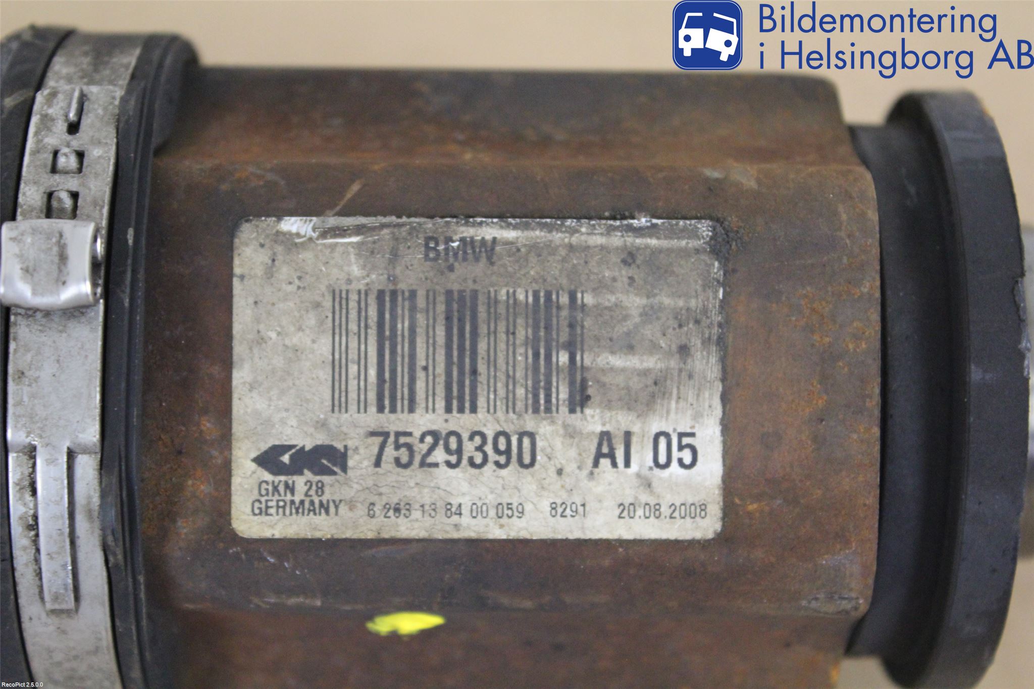 BMW 3 E90/91 SED/TOU 05-12 Drivaksel Foran Kompl Høyre
