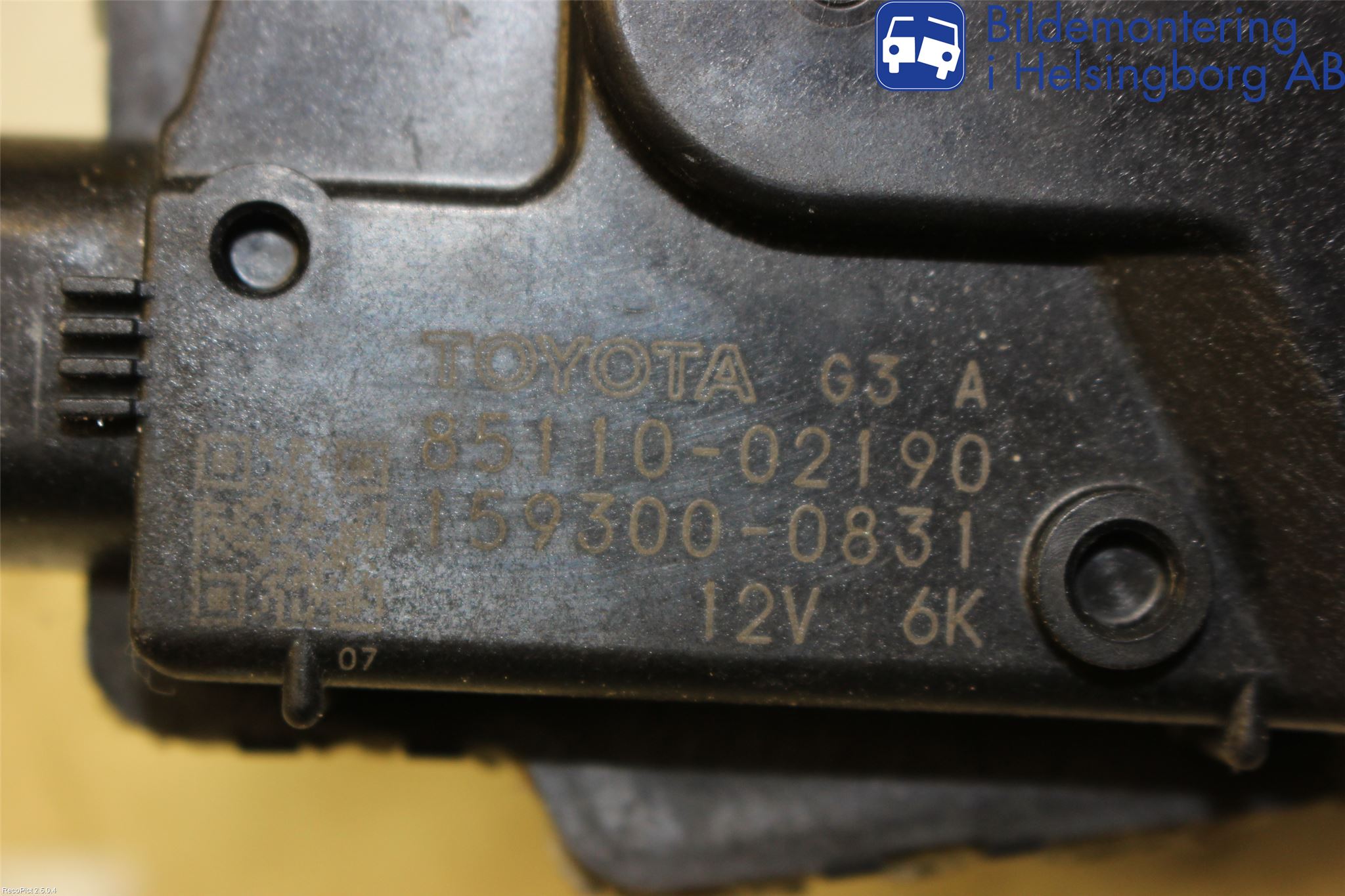 Toyota AURIS 07-09 Viskermotor Frontrute