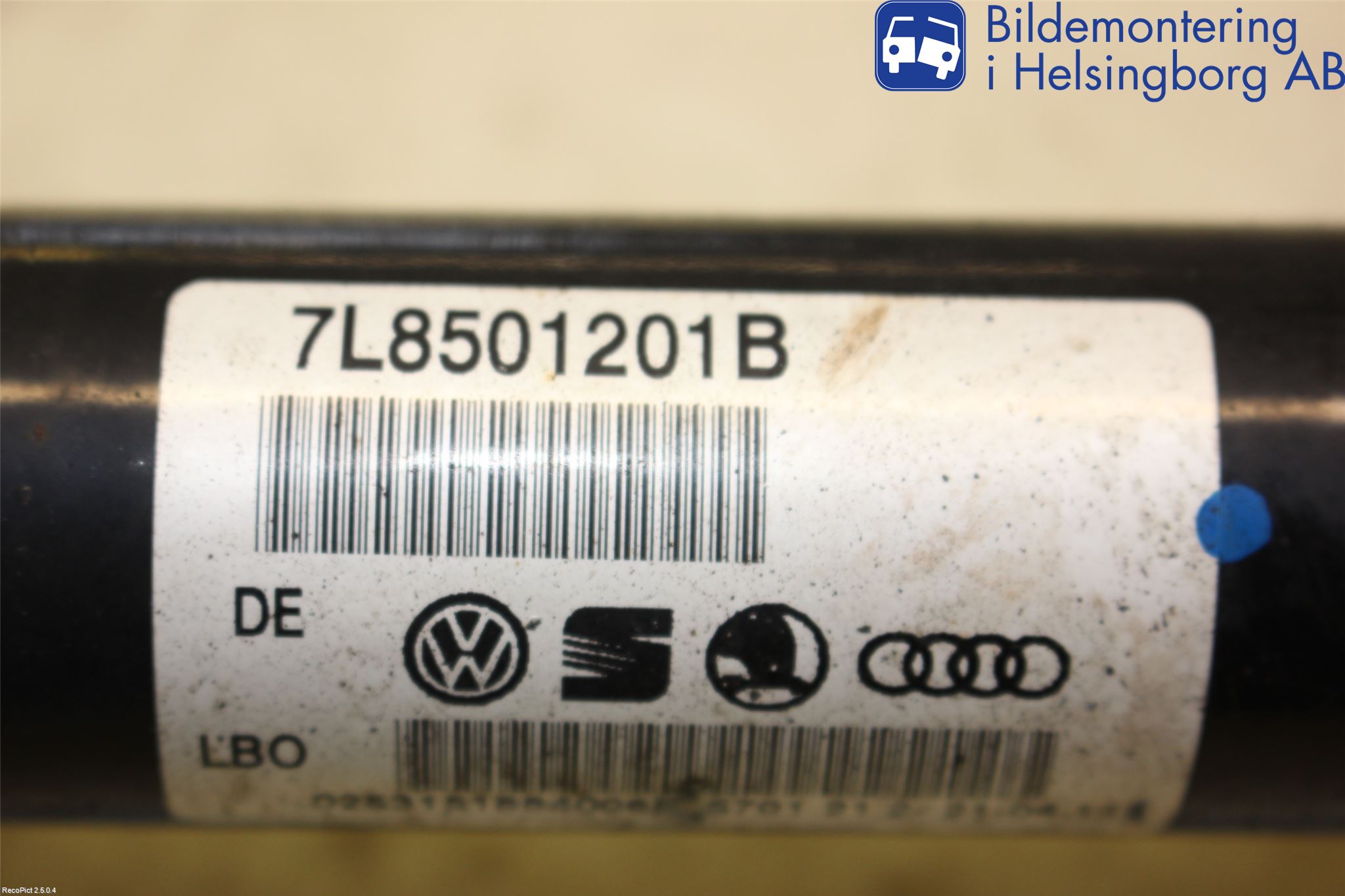 Audi Q7/SQ7 Drivaksel Bak Kompl Venstre