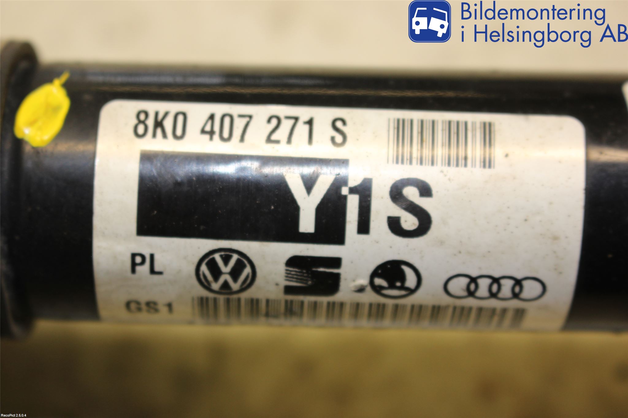 Audi A5 07-16 Drivaksel Foran Kompl Venstre