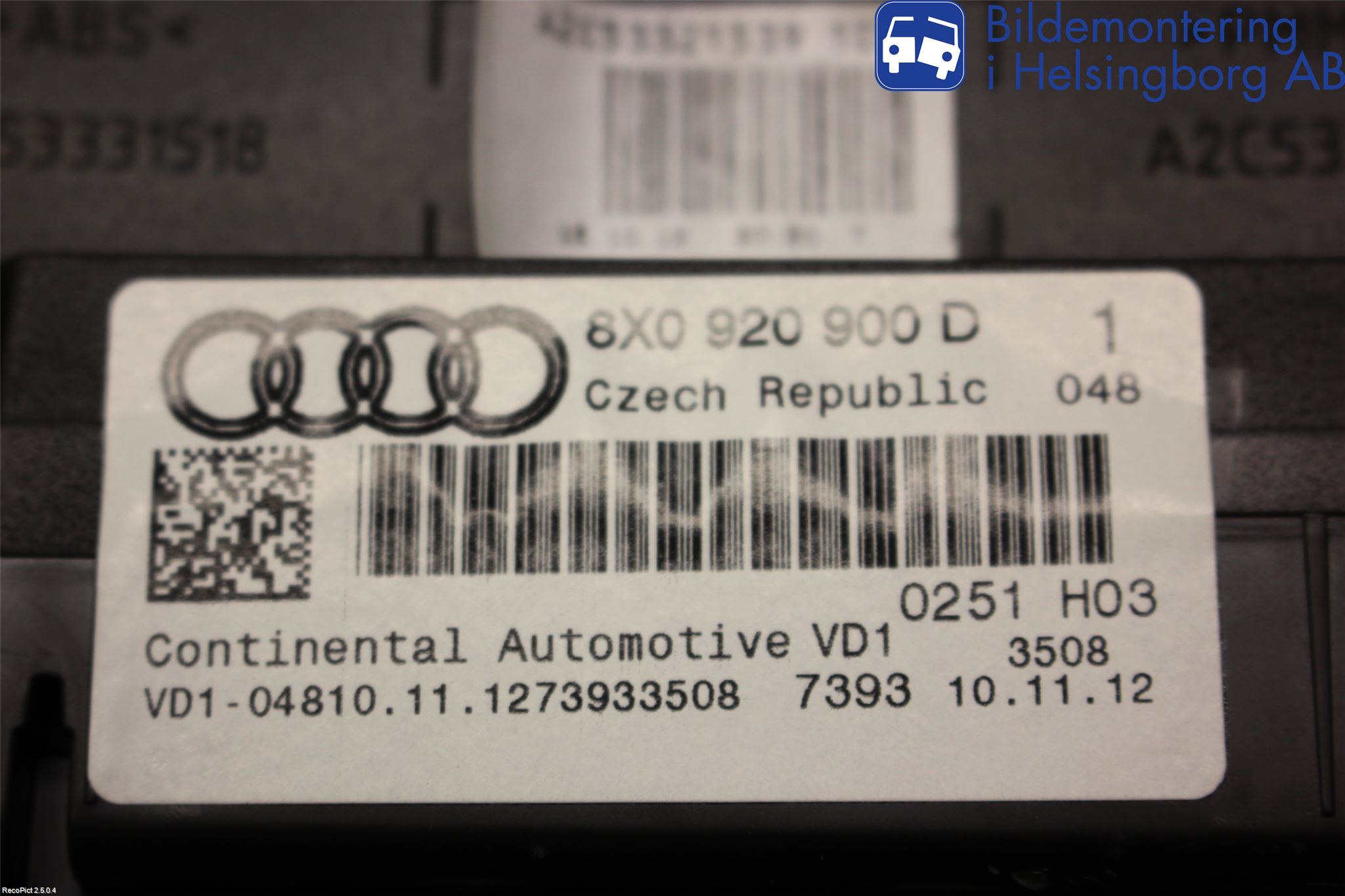 Audi A1/S1 11-18 Instr Kombinert