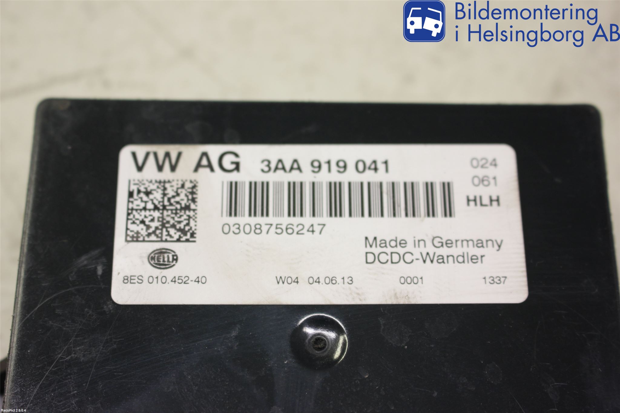 Volkswagen VW PASSAT 11-14 Styreenhet Øvrig