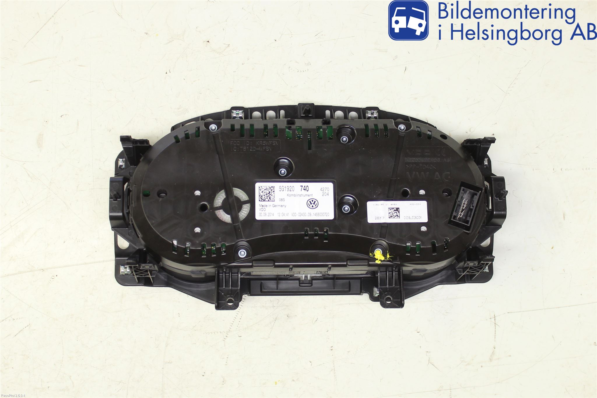 Volkswagen VW GOLF / E-GOLF VII 13-20 Instr Kombinert