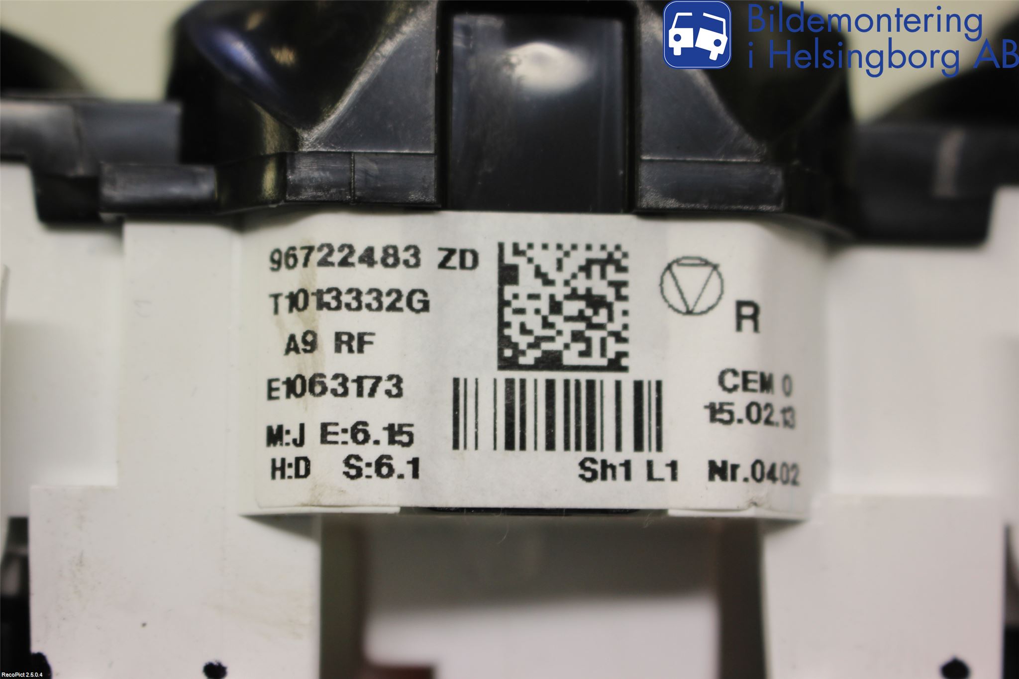 Peugeot 208 12-15 Varmeapparat Panel(Regulering)