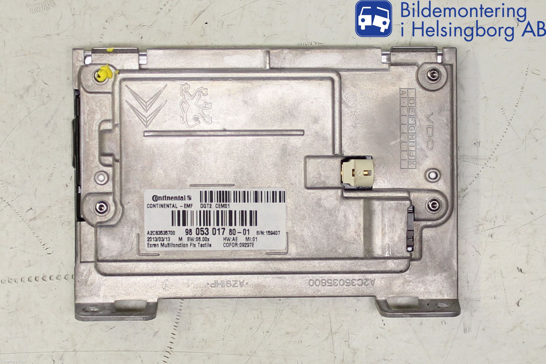 Peugeot 208 12-15 Stereo Radio Øvrig