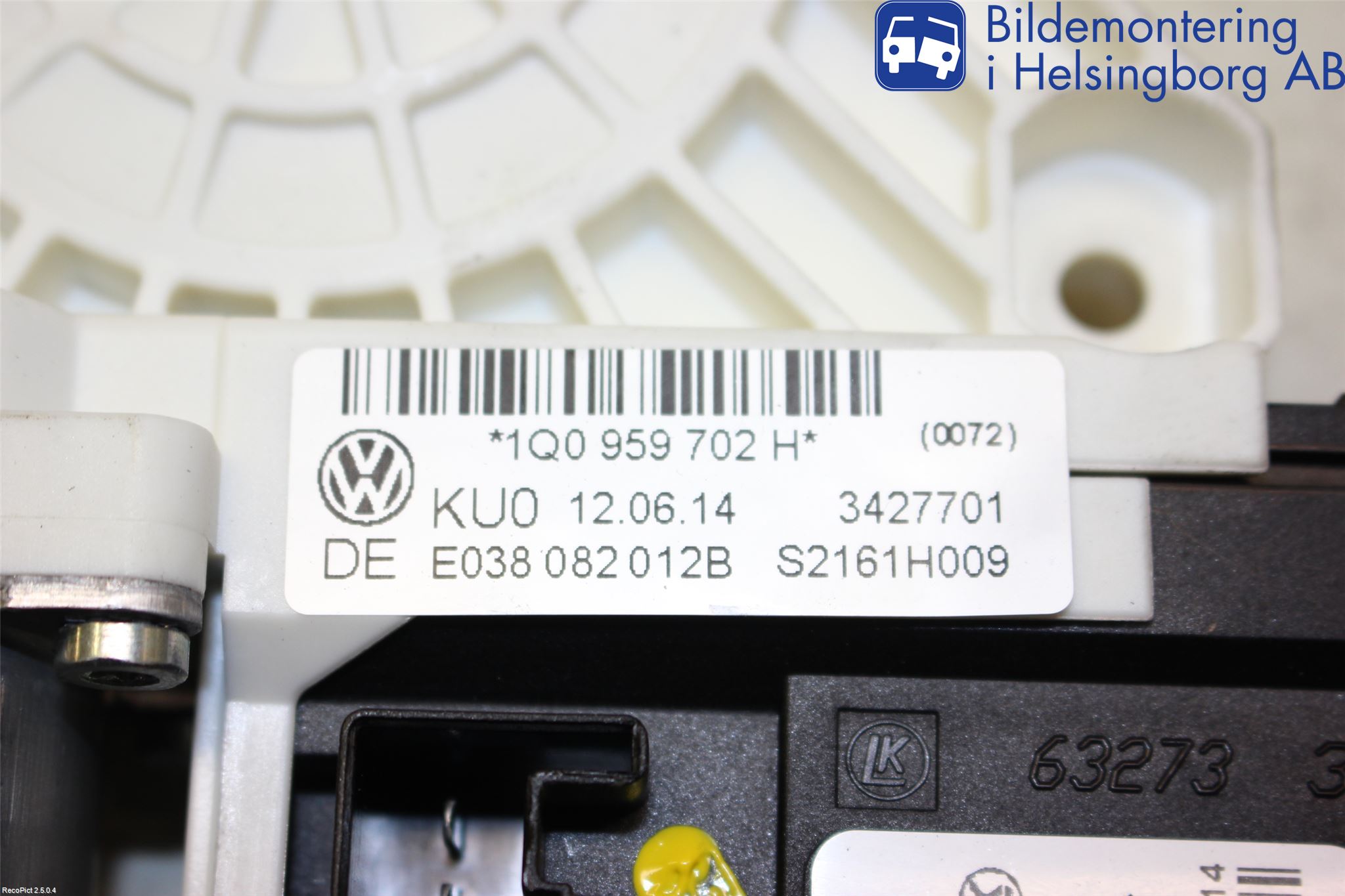 Volkswagen VW SCIROCCO 09-17 Vindusheismotor