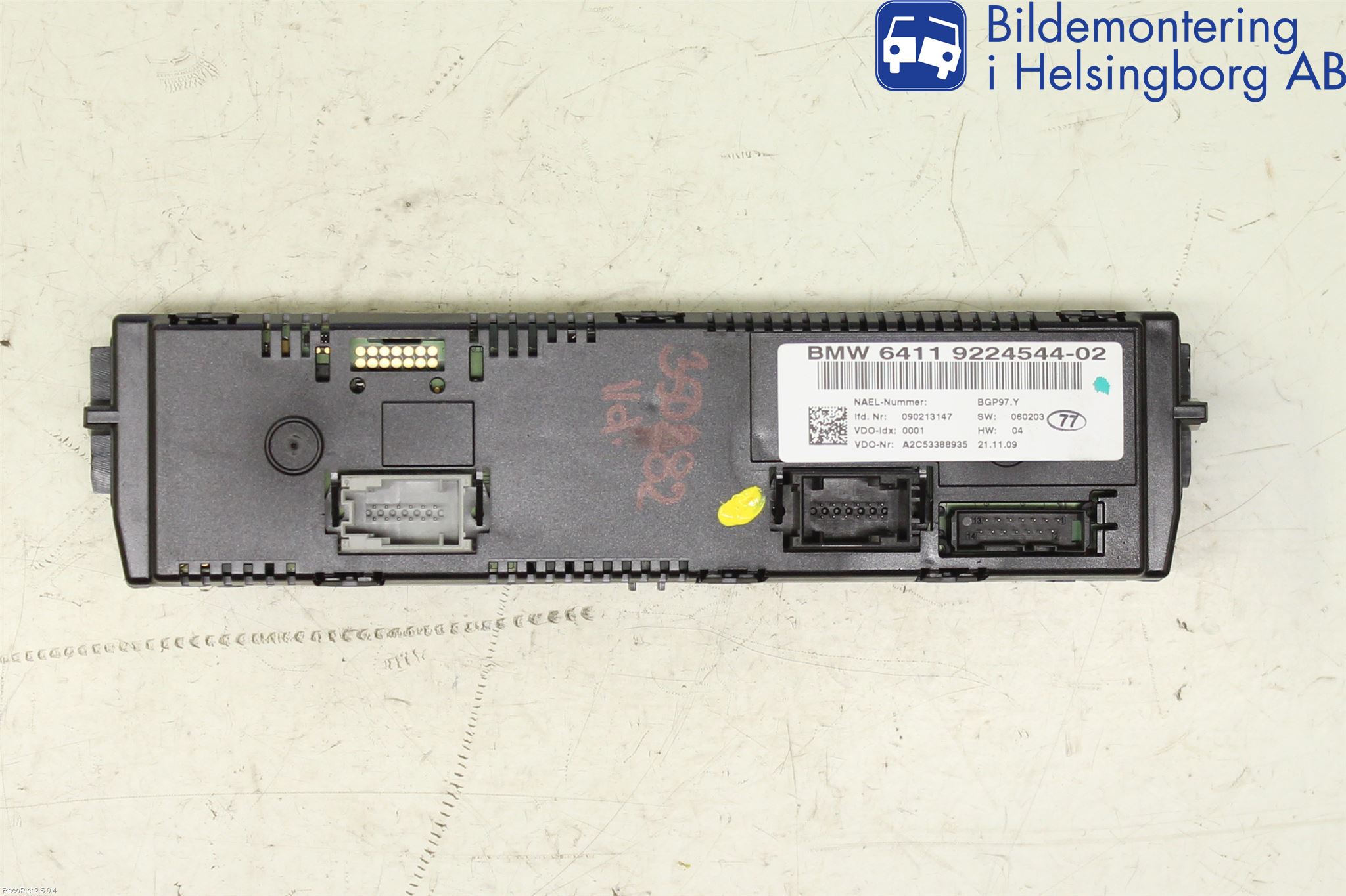 BMW 1 E87/81 5D/3D 03-11 Varme Ac Betjening-Display