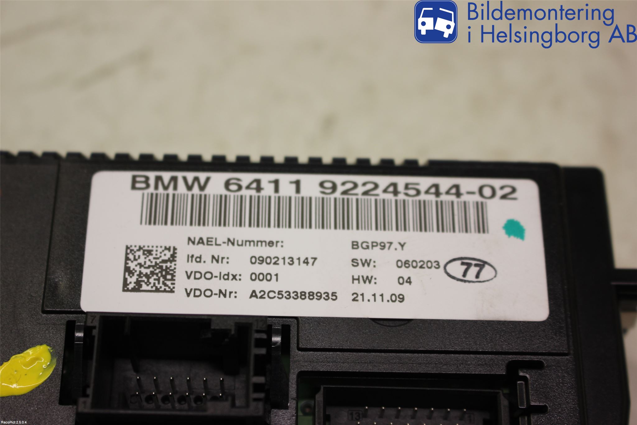 BMW 1 E87/81 5D/3D 03-11 Varme Ac Betjening-Display