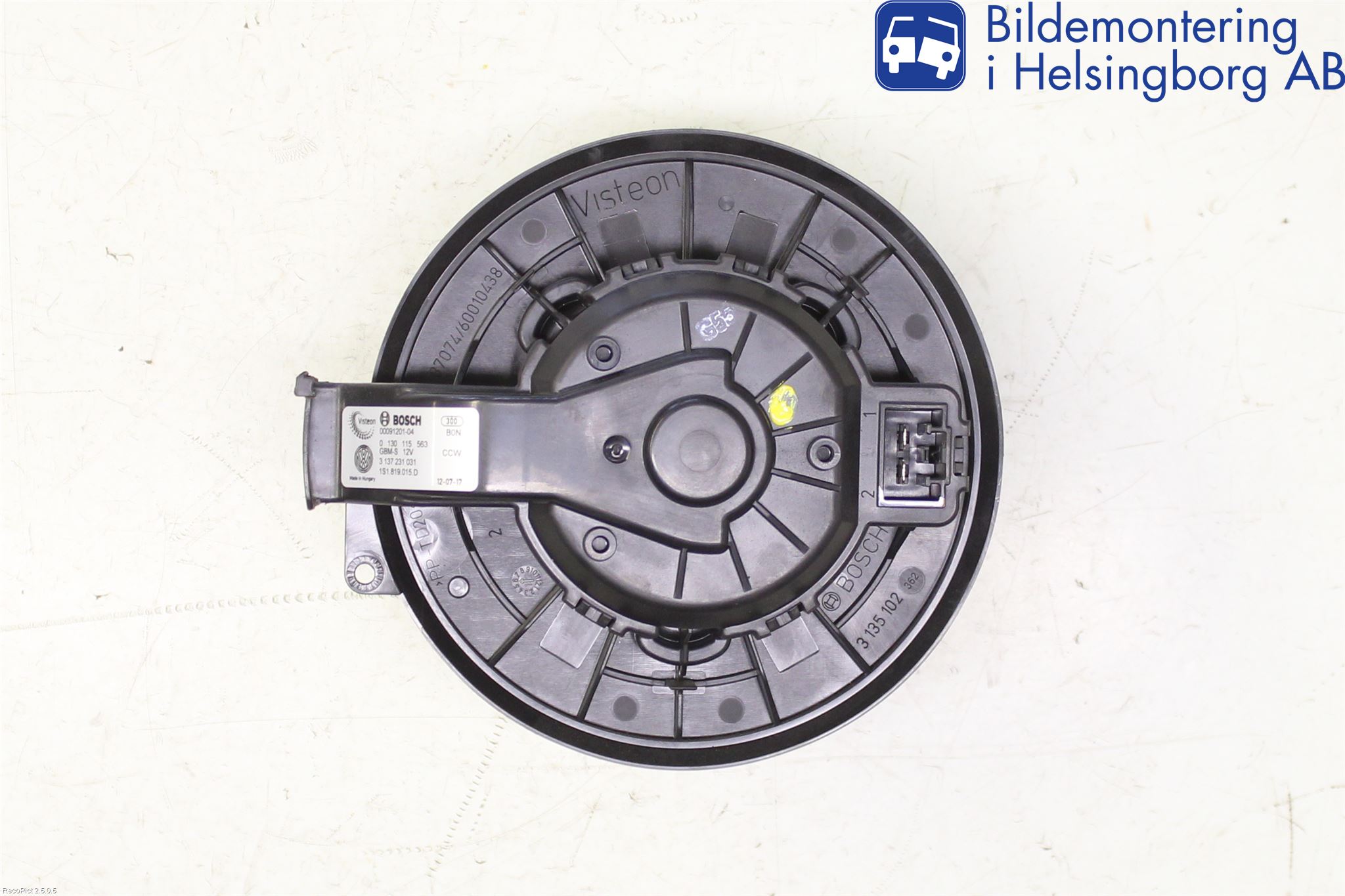 Skoda CITIGO / CITIGO E IV Varmeapparat Viftemotor