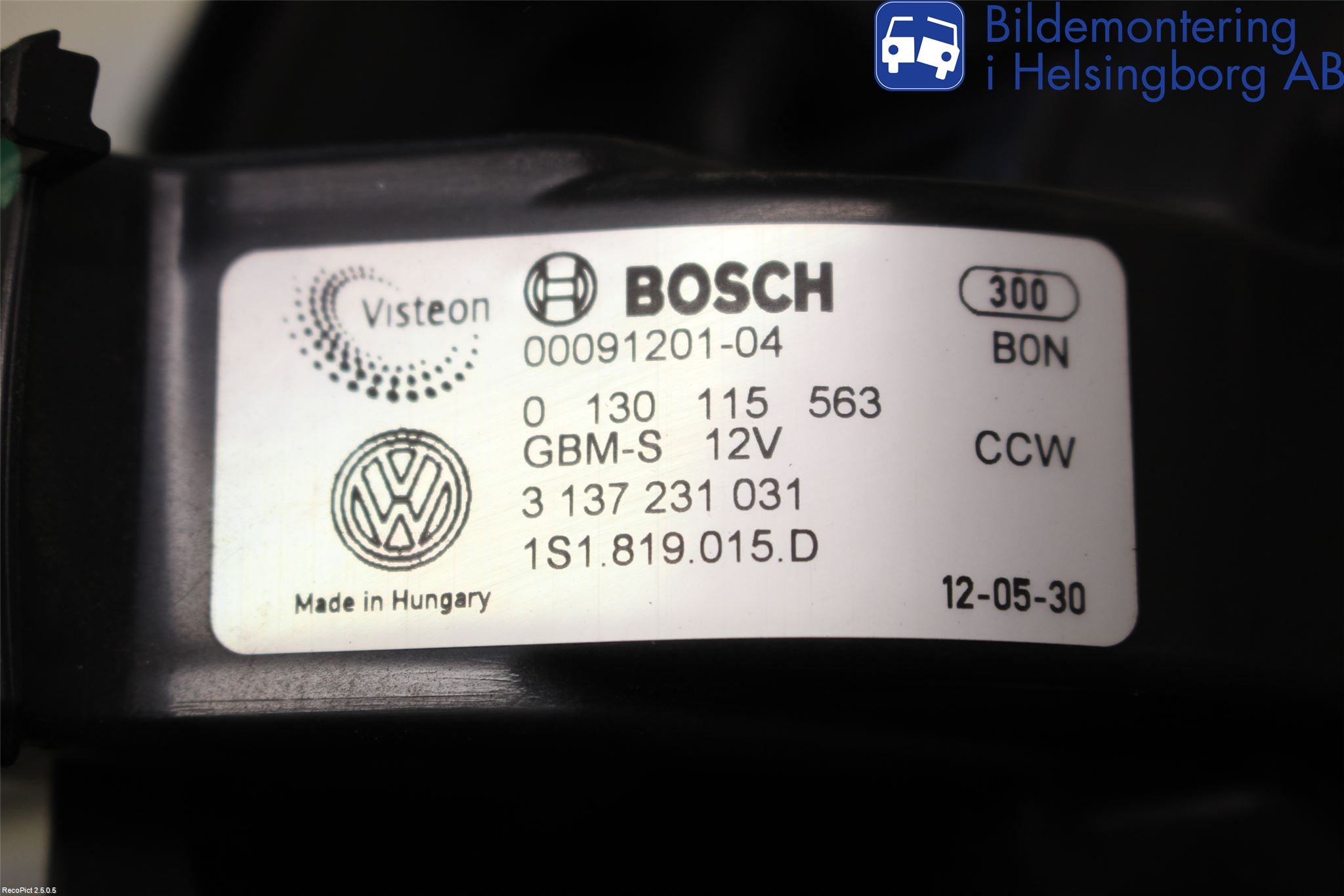 Skoda CITIGO / CITIGO E IV Varmeapparat Viftemotor