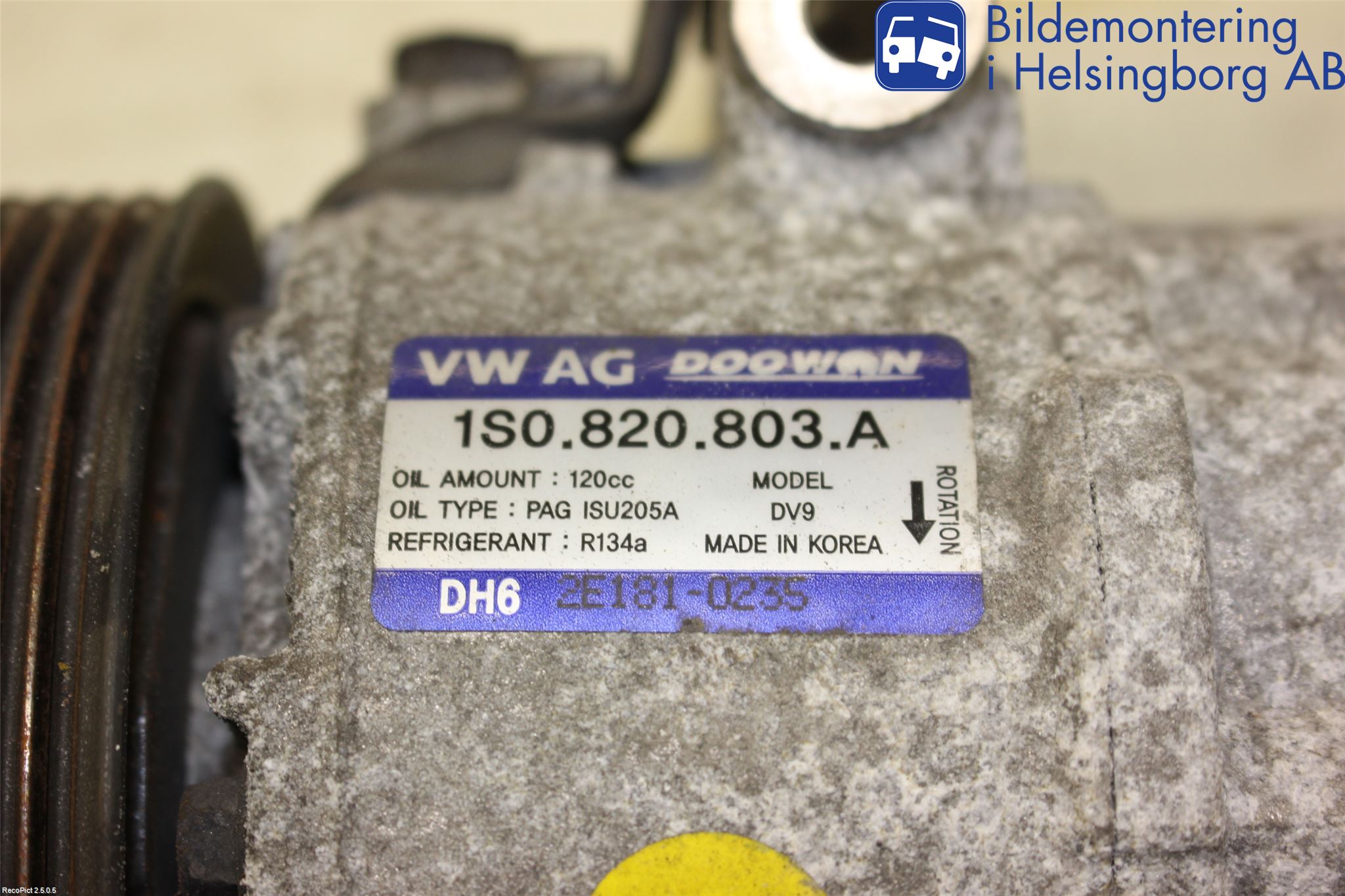 Skoda CITIGO / CITIGO E IV Varme Ac Kompressor