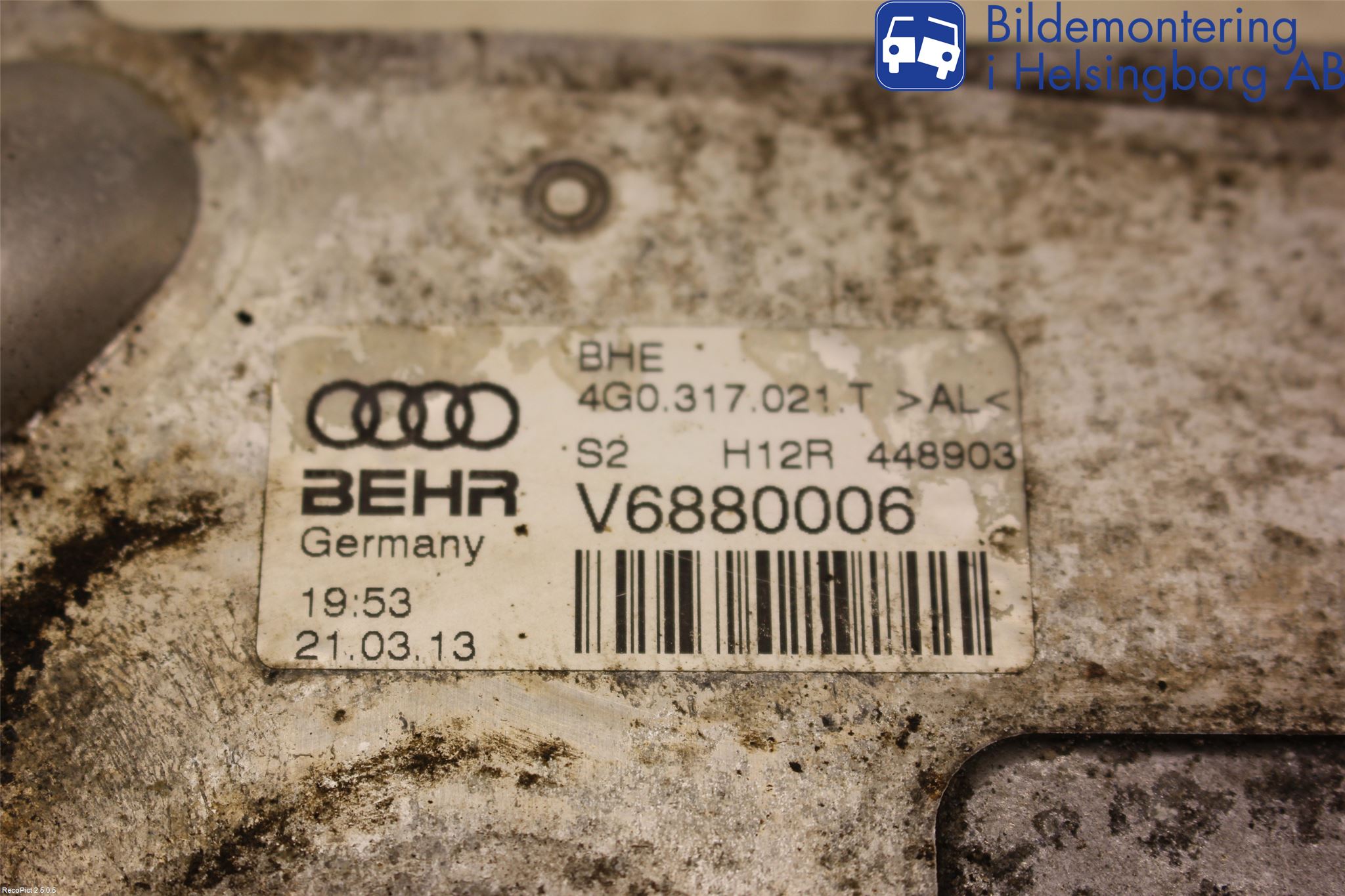 Audi A6/S6 4G 11-18 Radiator Oljekjøler Automatgea
