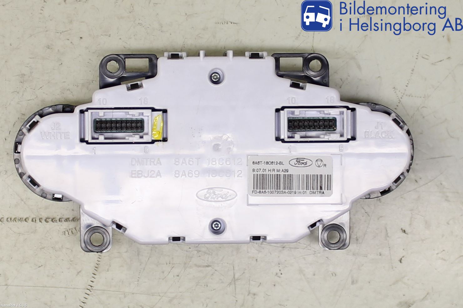 Ford FIESTA 09-12 Varme Ac Betjening-Display