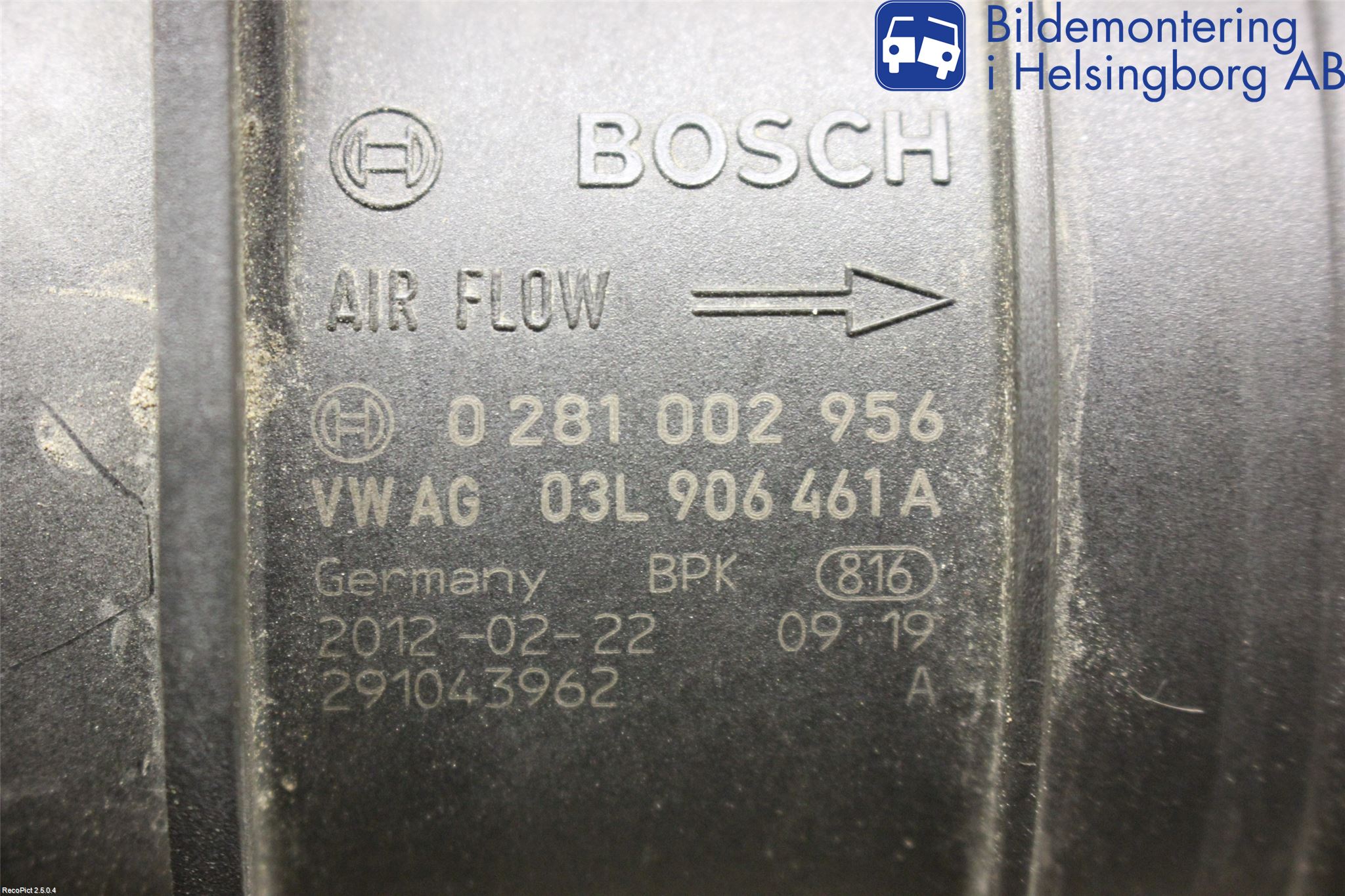 Audi A6/S6 4G 11-18 Inns Luftmassemåler