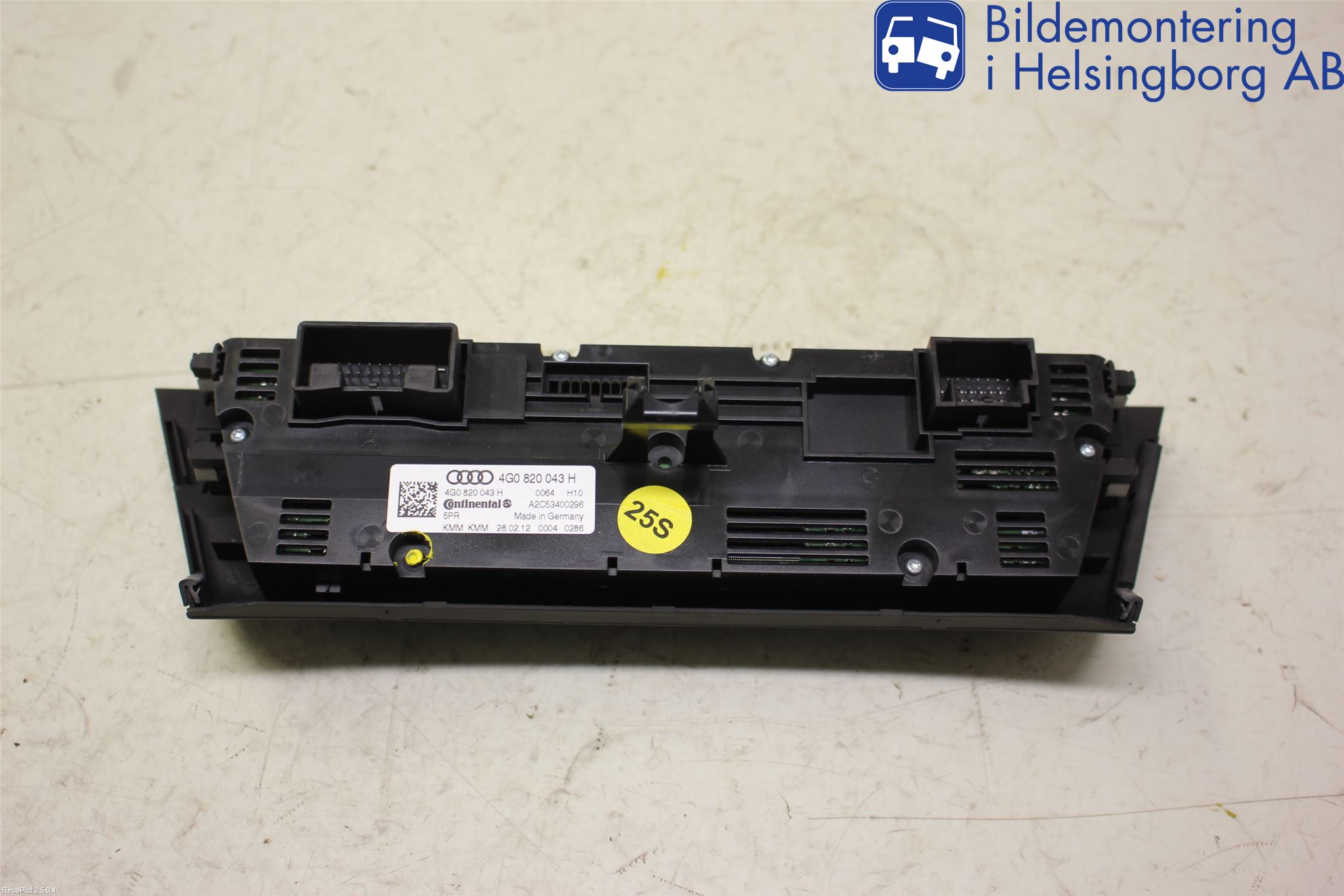 Audi A6/S6 4G 11-18 Varme Ac Betjening-Display