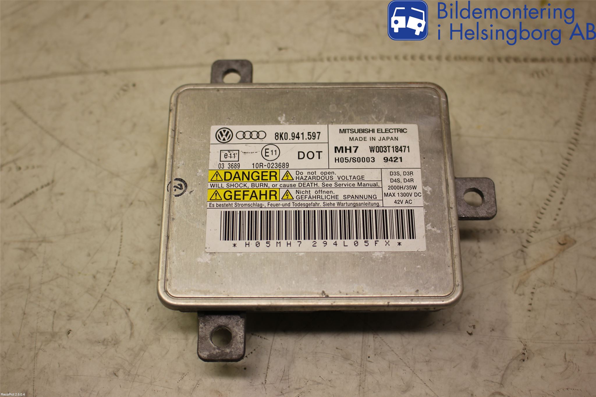Audi A6/S6     05-11 Styreenhet Xenon