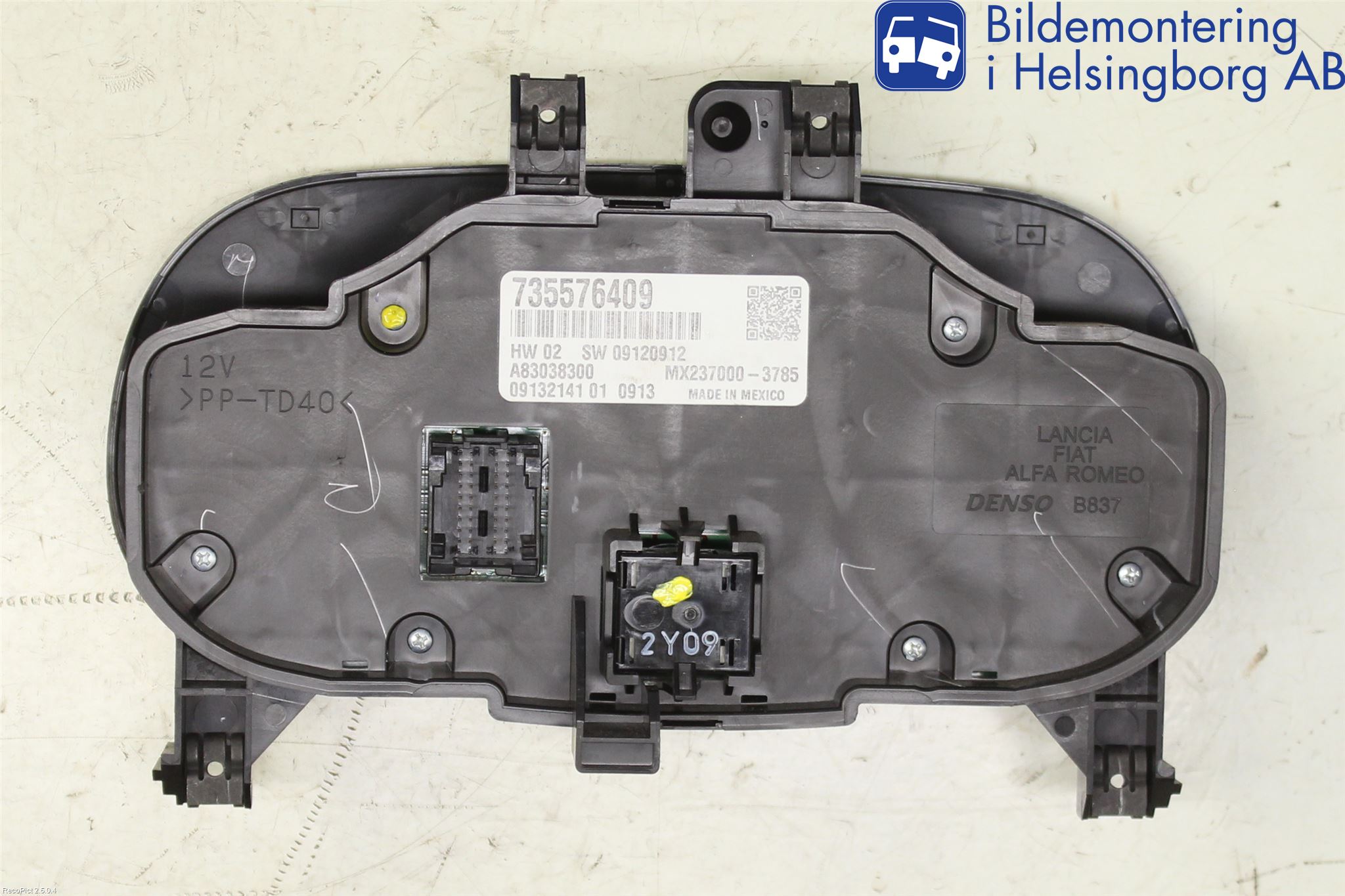 Fiat 500 07- Varme Ac Betjening-Display