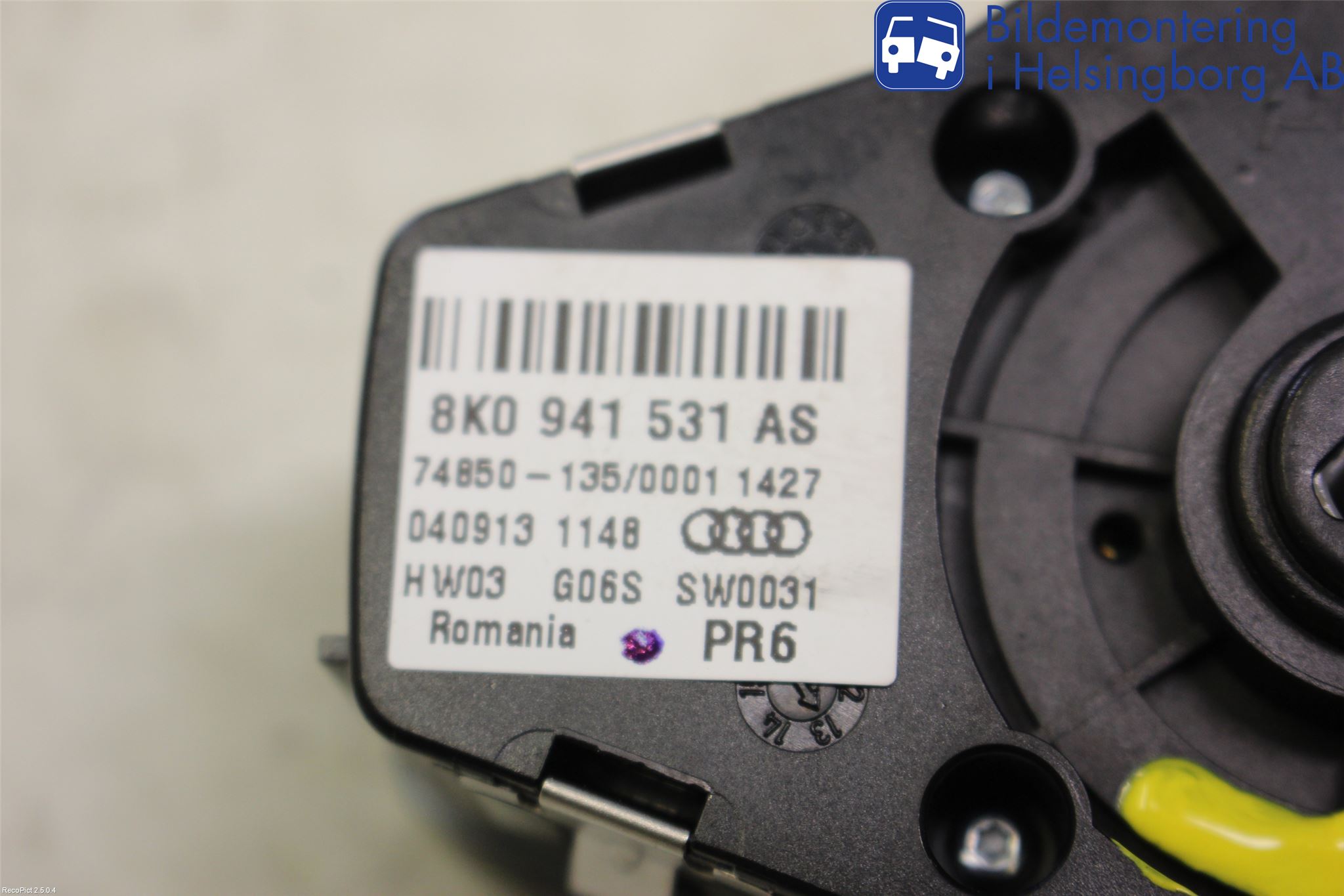 Audi A4 12-15 Bryter Hovedlys