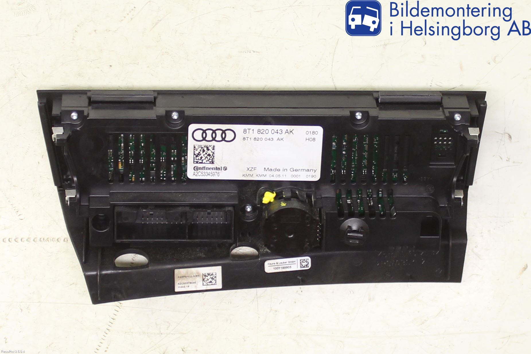 Audi A4/S4 08-11 Varme Ac Betjening-Display