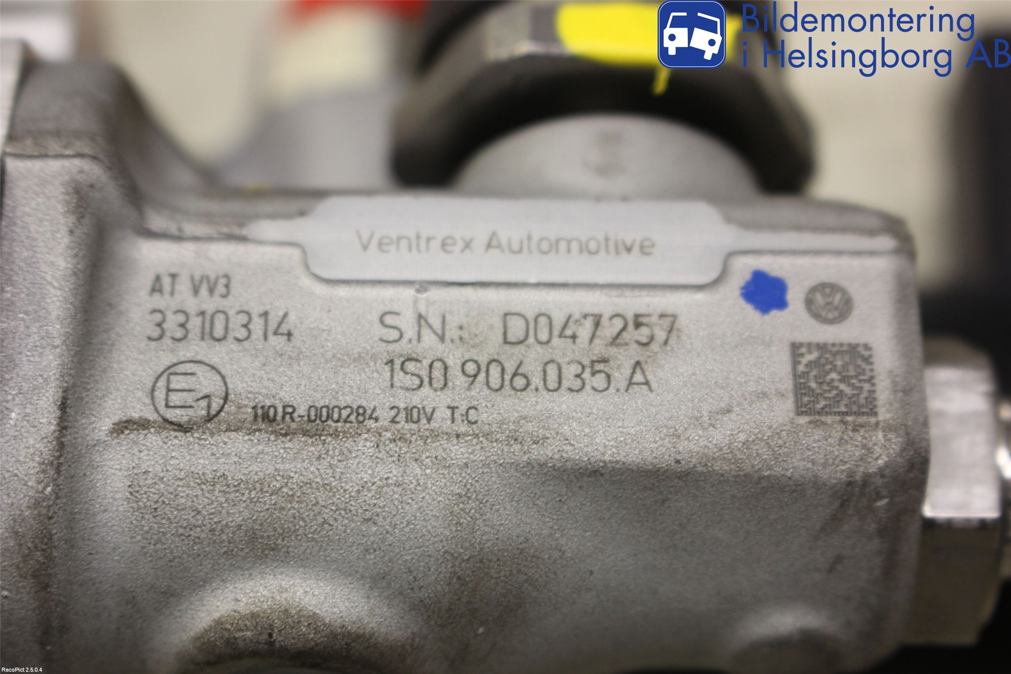 Volkswagen VW UP! / E-UP! Inns Drivstoff Trykk Reg