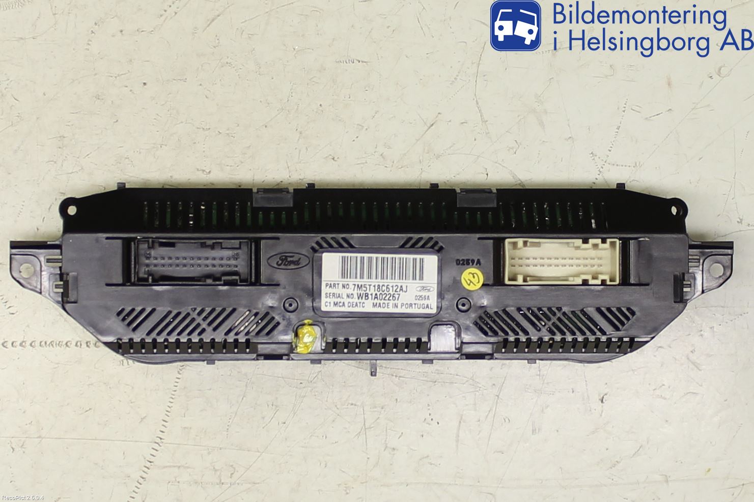 Ford FOCUS 08-11 Varme Ac Betjening-Display