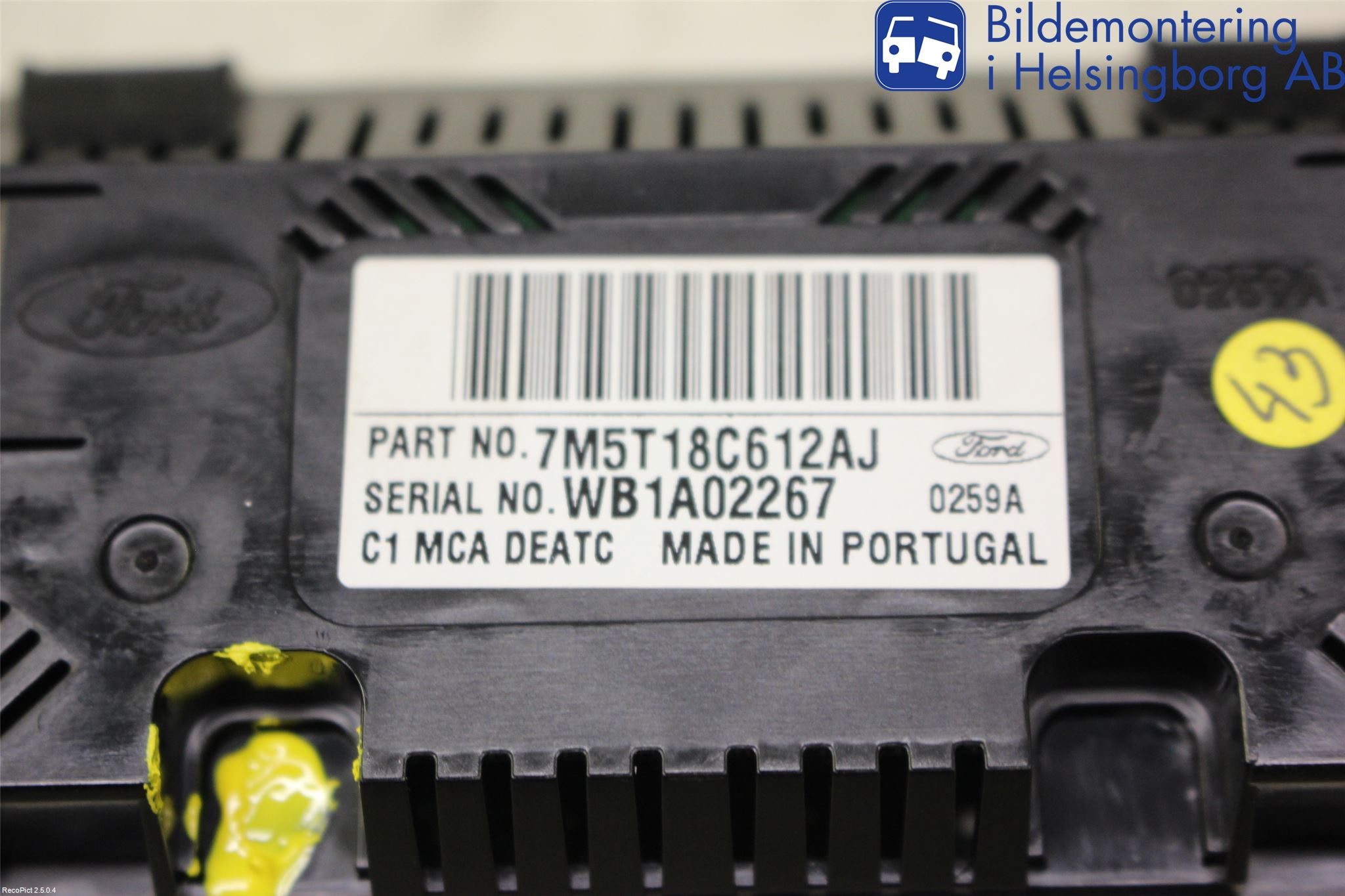 Ford FOCUS 08-11 Varme Ac Betjening-Display
