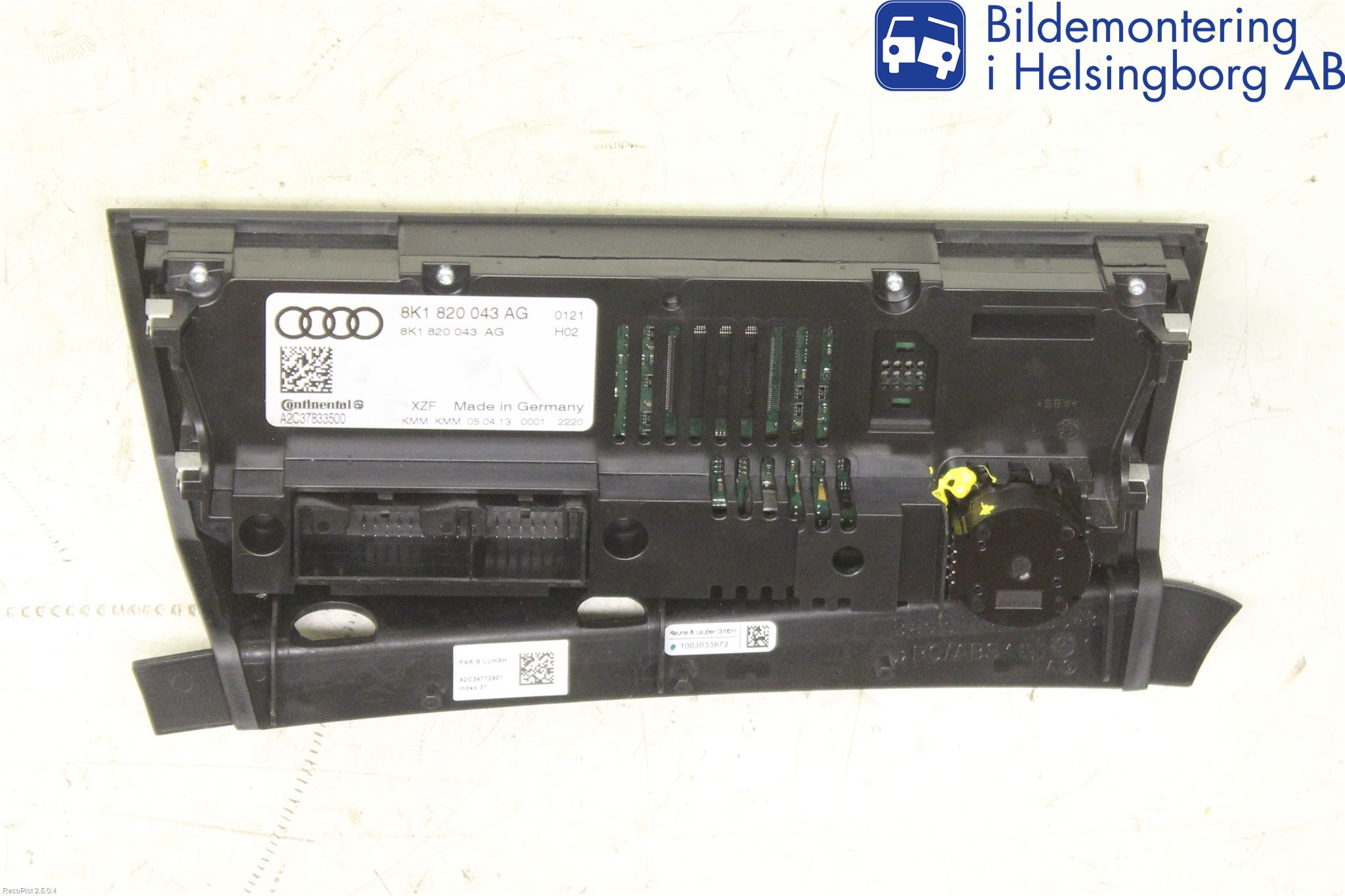 Audi Q5 09-16 Varme Ac Betjening-Display