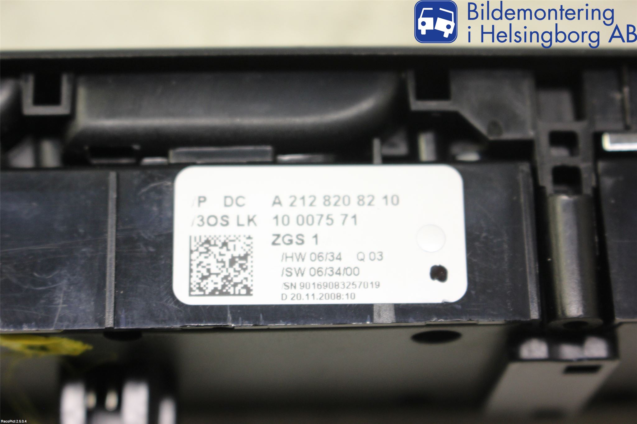 Mercedes-Benz MB GLK-KLASS (X204) 08-16 Bryter Vindusheis