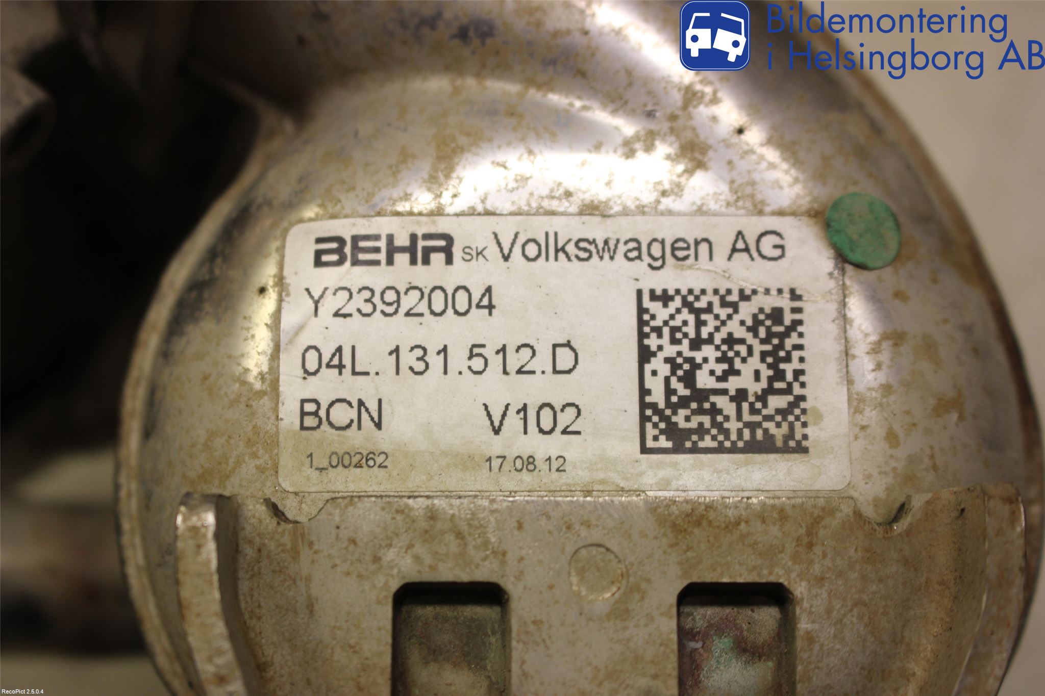 Volkswagen VW GOLF / E-GOLF VII 13-20 Eksos Kjøler
