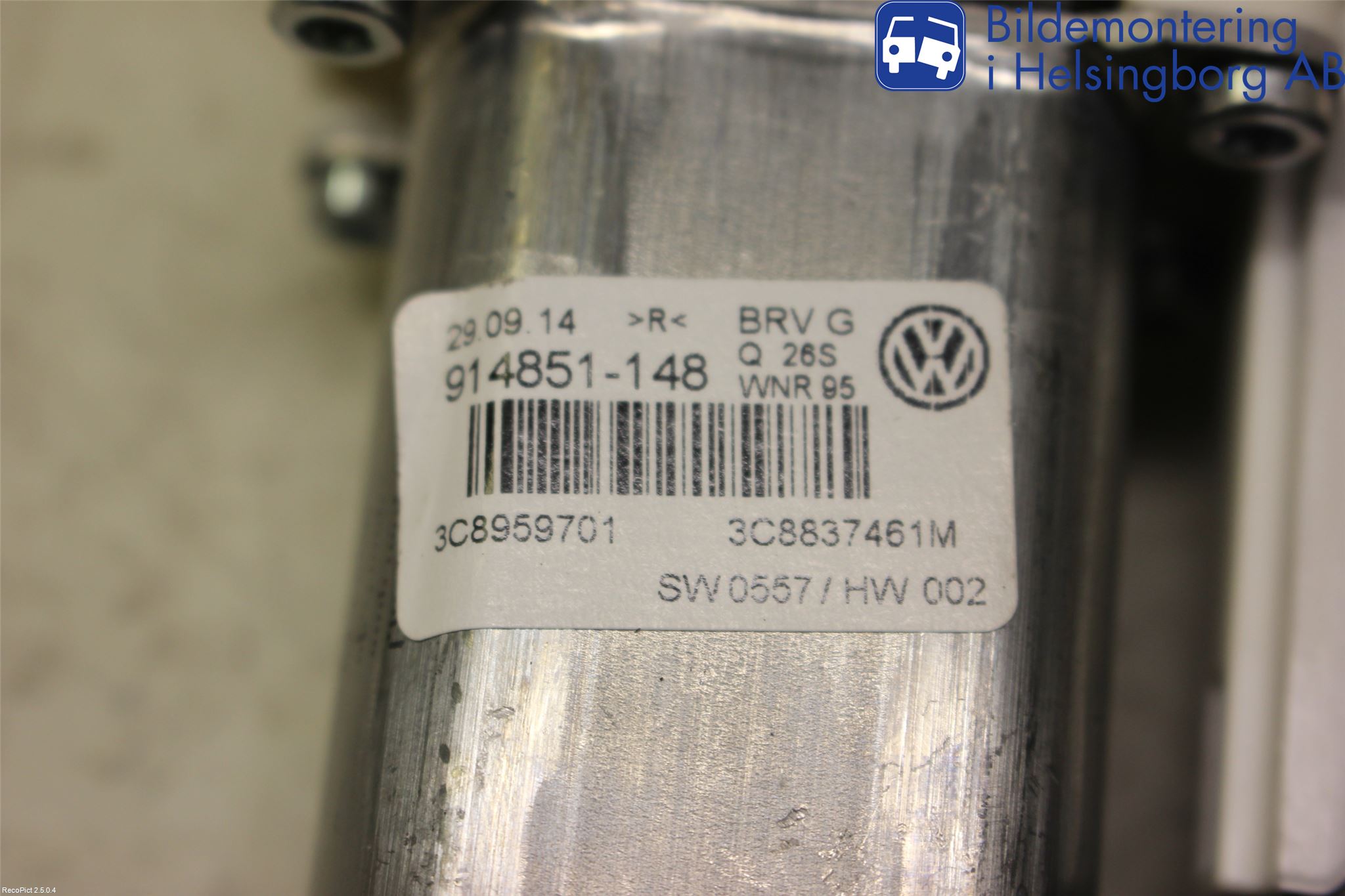 Volkswagen VW PASSAT CC 08-16 Vindusheismotor