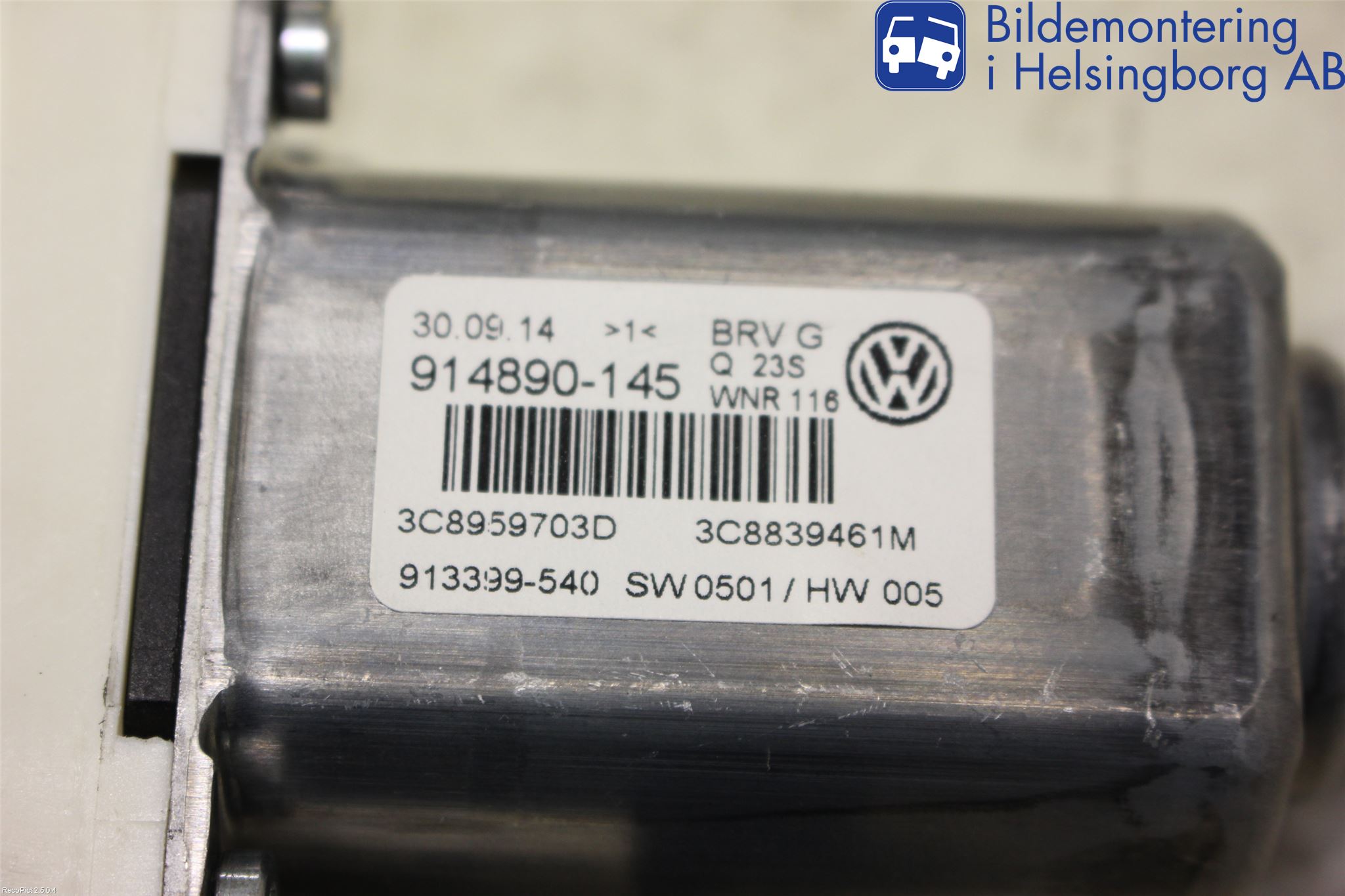 Volkswagen VW PASSAT CC 08-16 Vindusheismotor