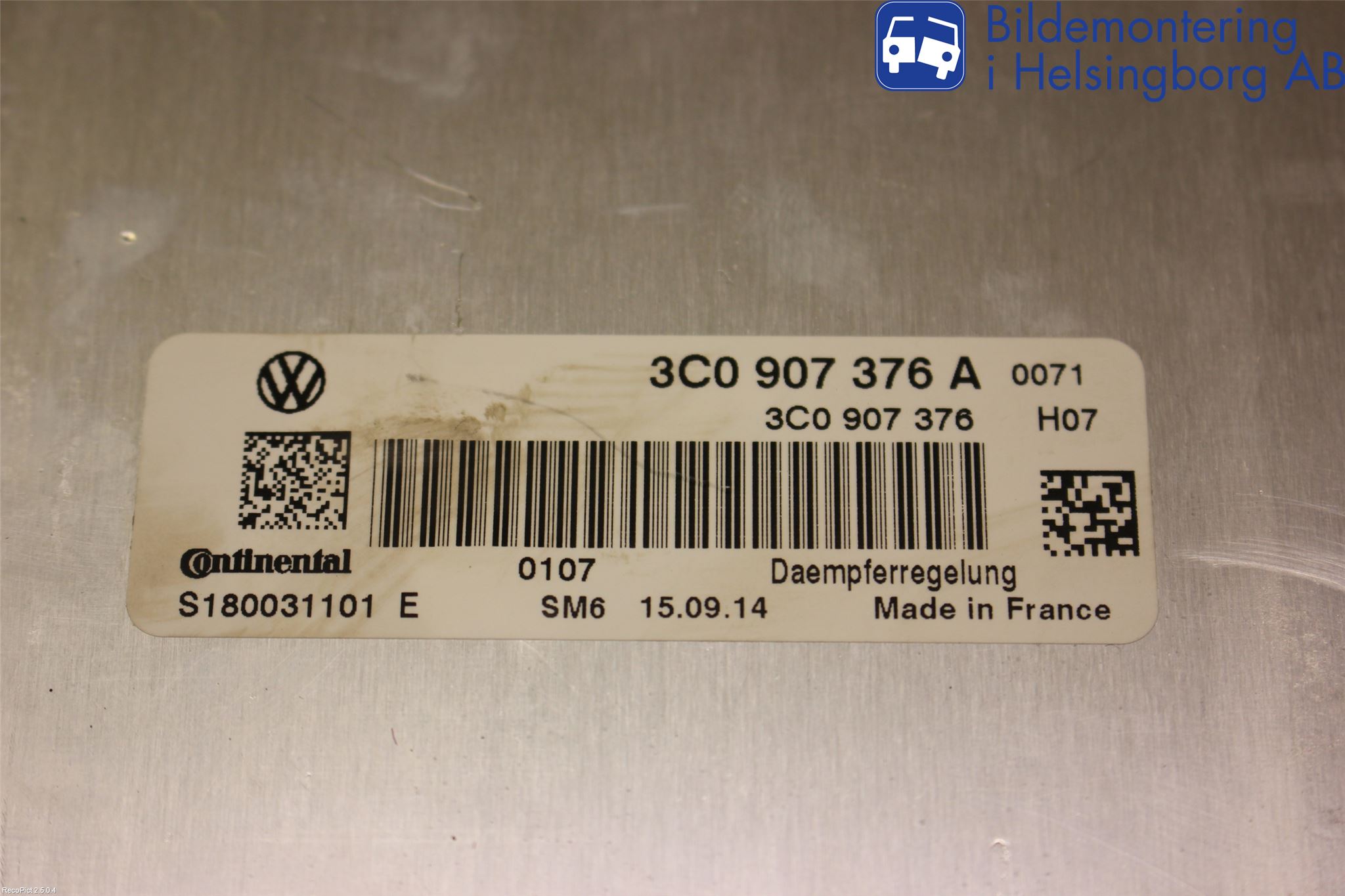 Volkswagen VW PASSAT CC 08-16 Styreenhet Fjæring