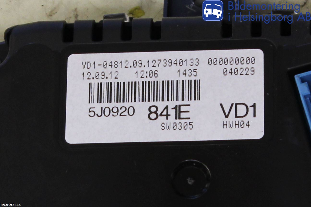 Skoda FABIA 07-14 Instr Kombinert
