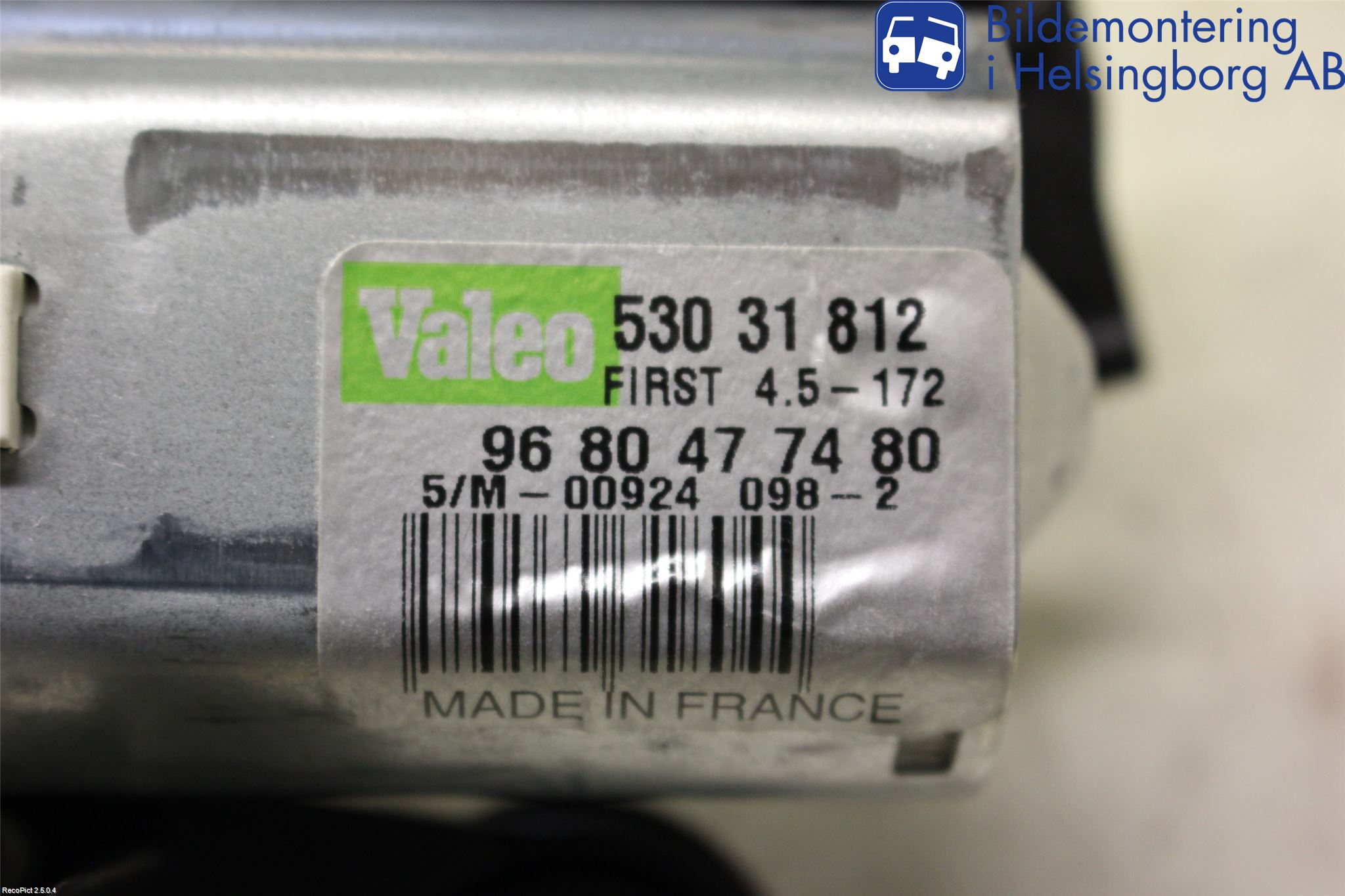 Peugeot 3008 09-16 Viskermotor Bakluke