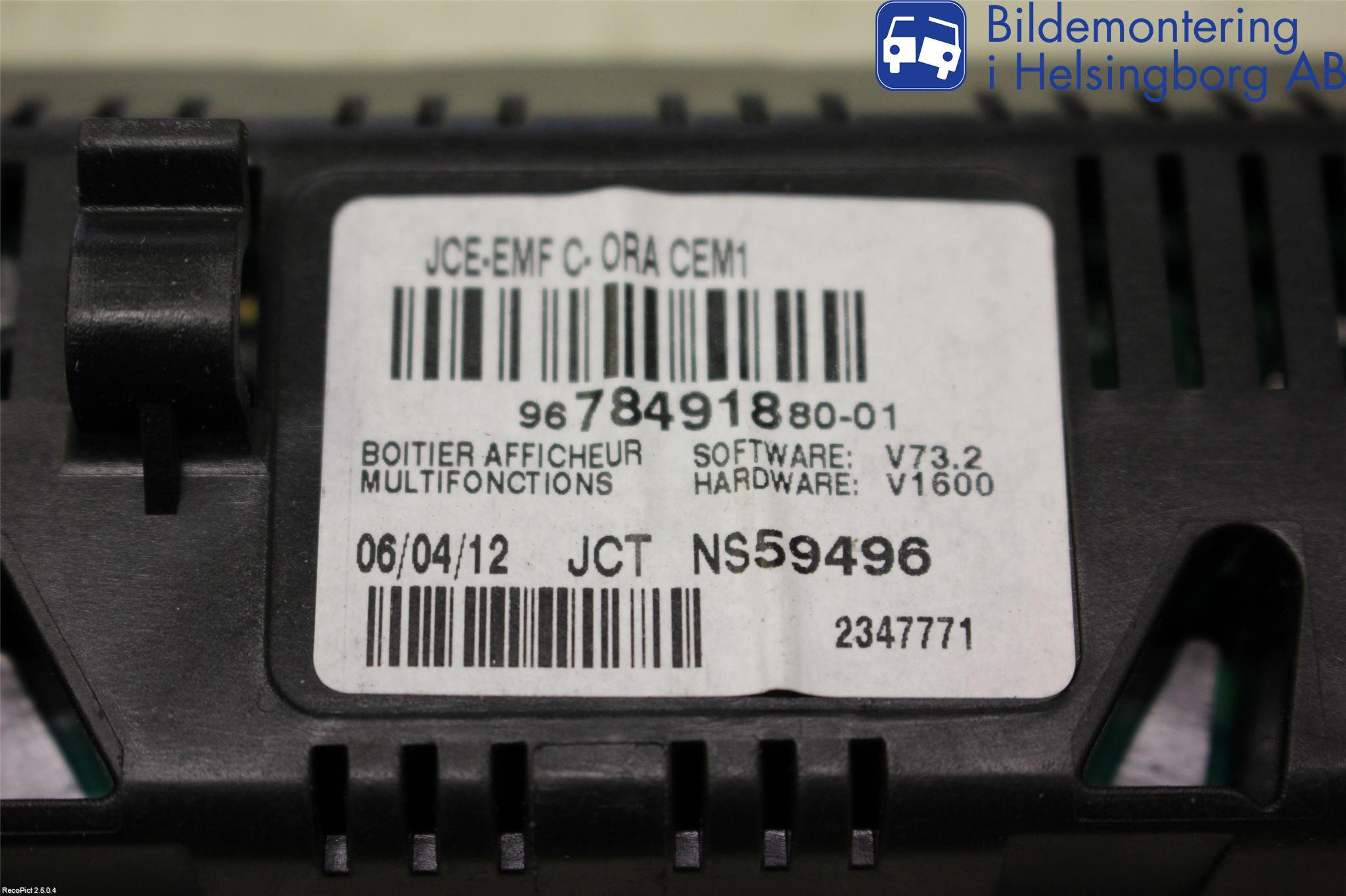 Peugeot 3008 09-16 Stereo Radio Øvrig