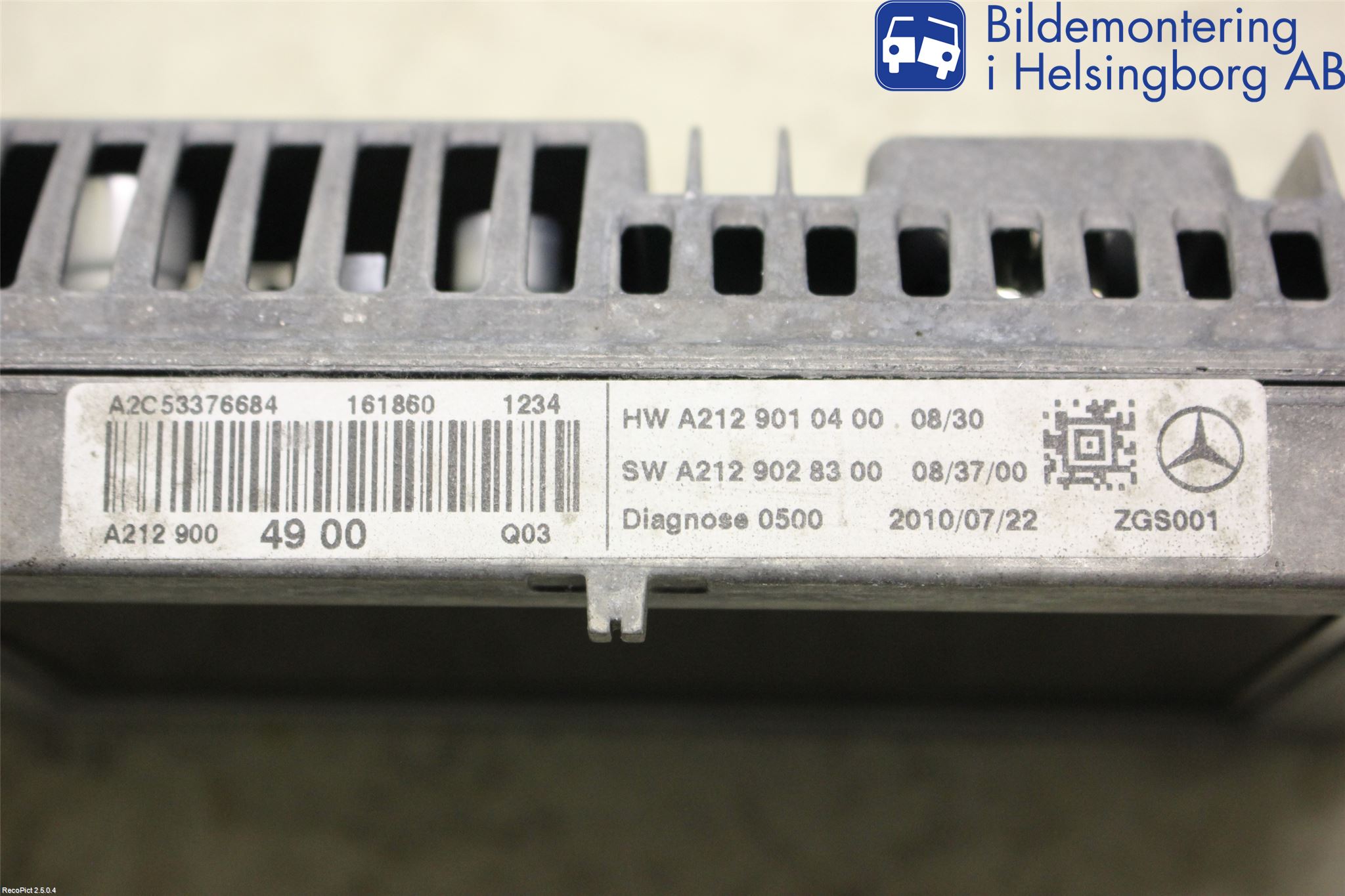Mercedes-Benz MB E-KLASS (W212) 09-16 Instr Varselys - Display