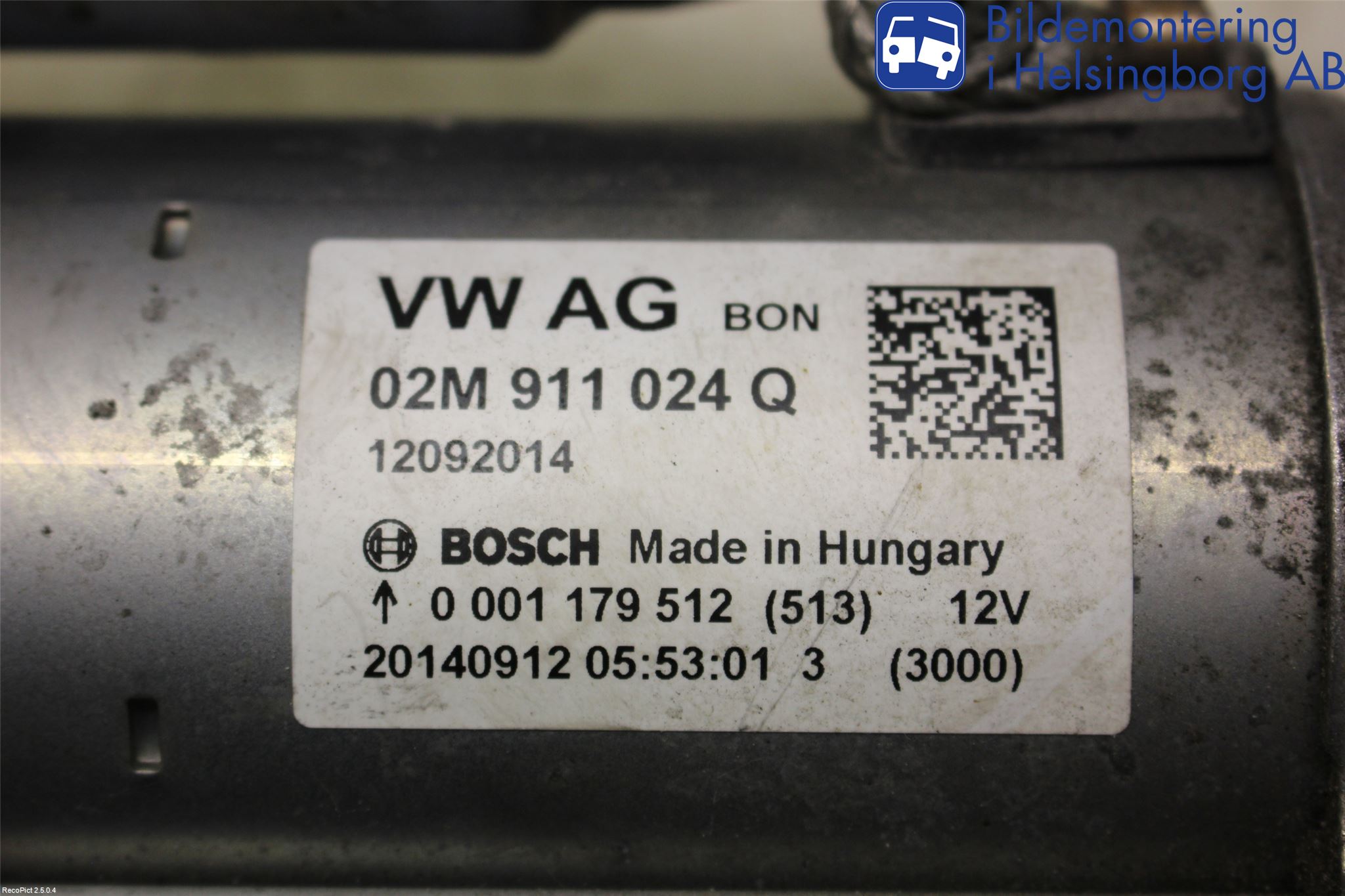 Volkswagen VW POLO 10-17 Startmotor