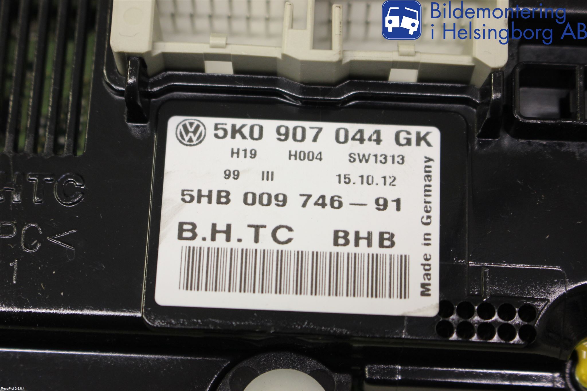 Volkswagen VW TIGUAN 07-16 Varme Ac Betjening-Display