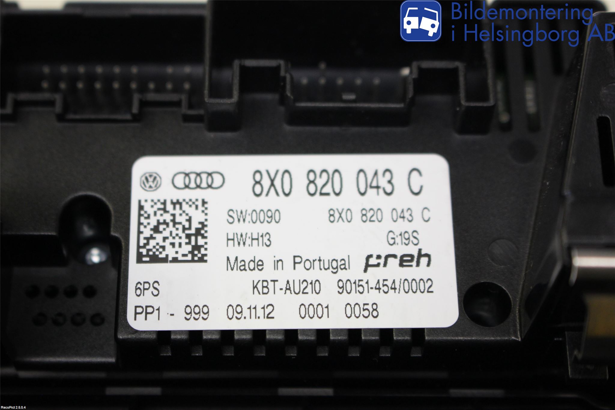 Audi A1/S1 11-18 Varme Ac Betjening-Display