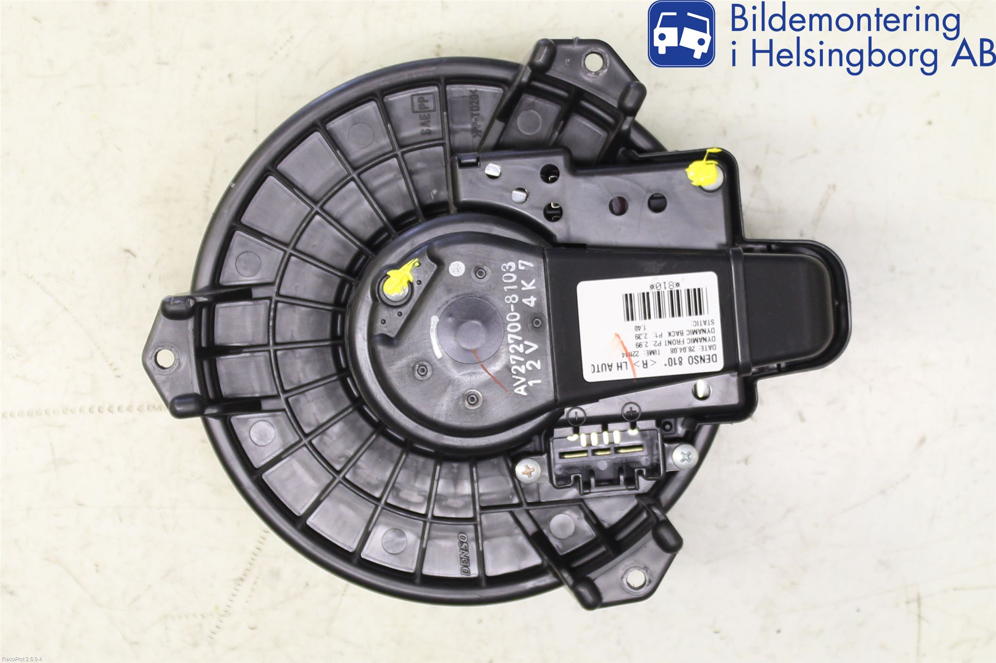 Toyota AURIS 07-09 Varmeapparat Viftemotor
