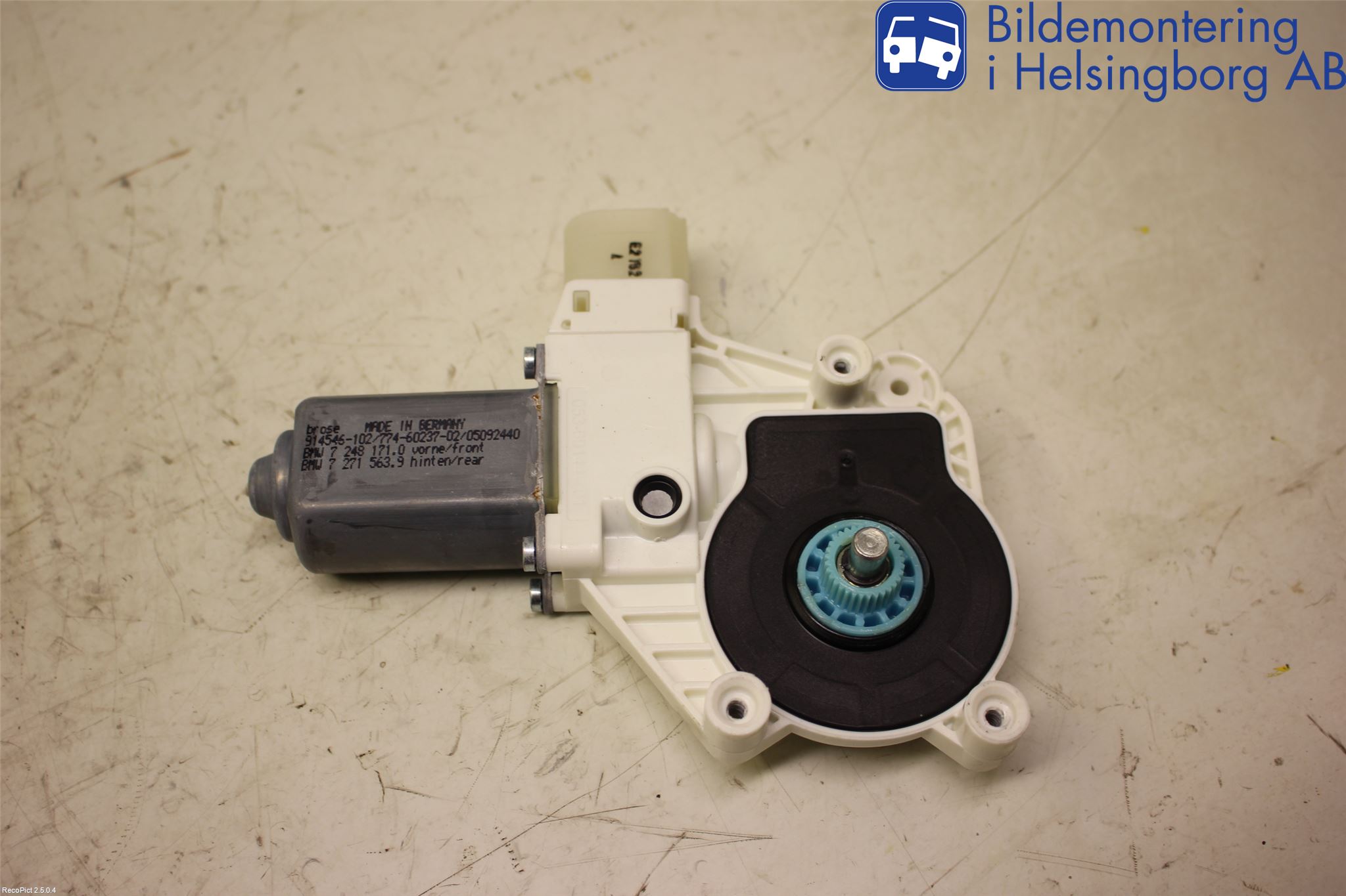 BMW 5 F10/F11/F18 09-17 Vindusheismotor