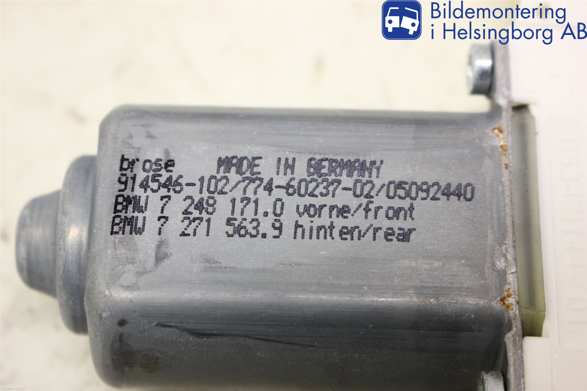 BMW 5 F10/F11/F18 09-17 Vindusheismotor