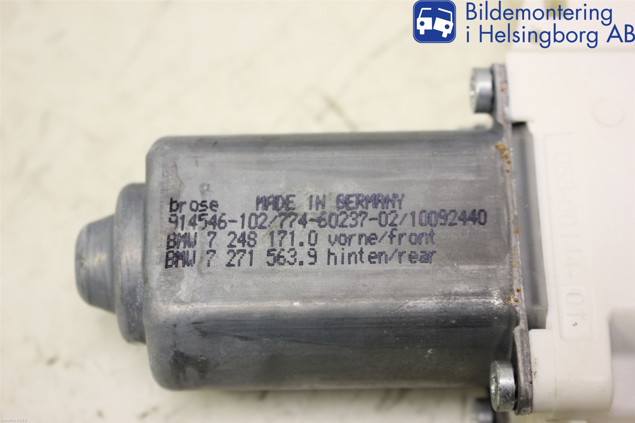 BMW 5 F10/F11/F18 09-17 Vindusheismotor