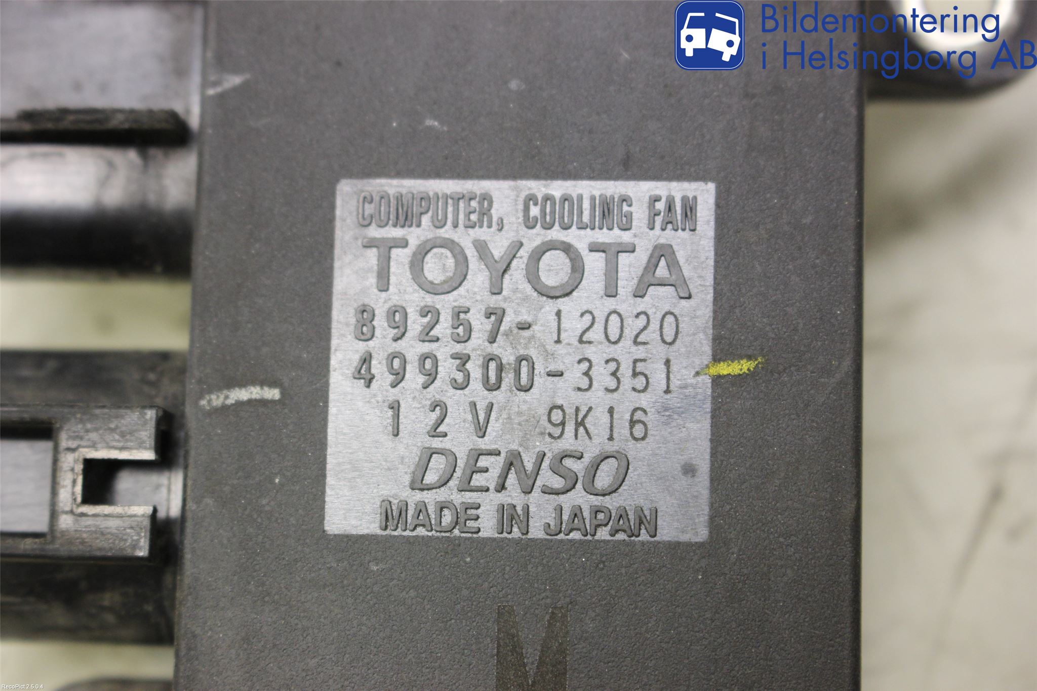 Toyota AVENSIS 09-15 Rele Kjølevifte