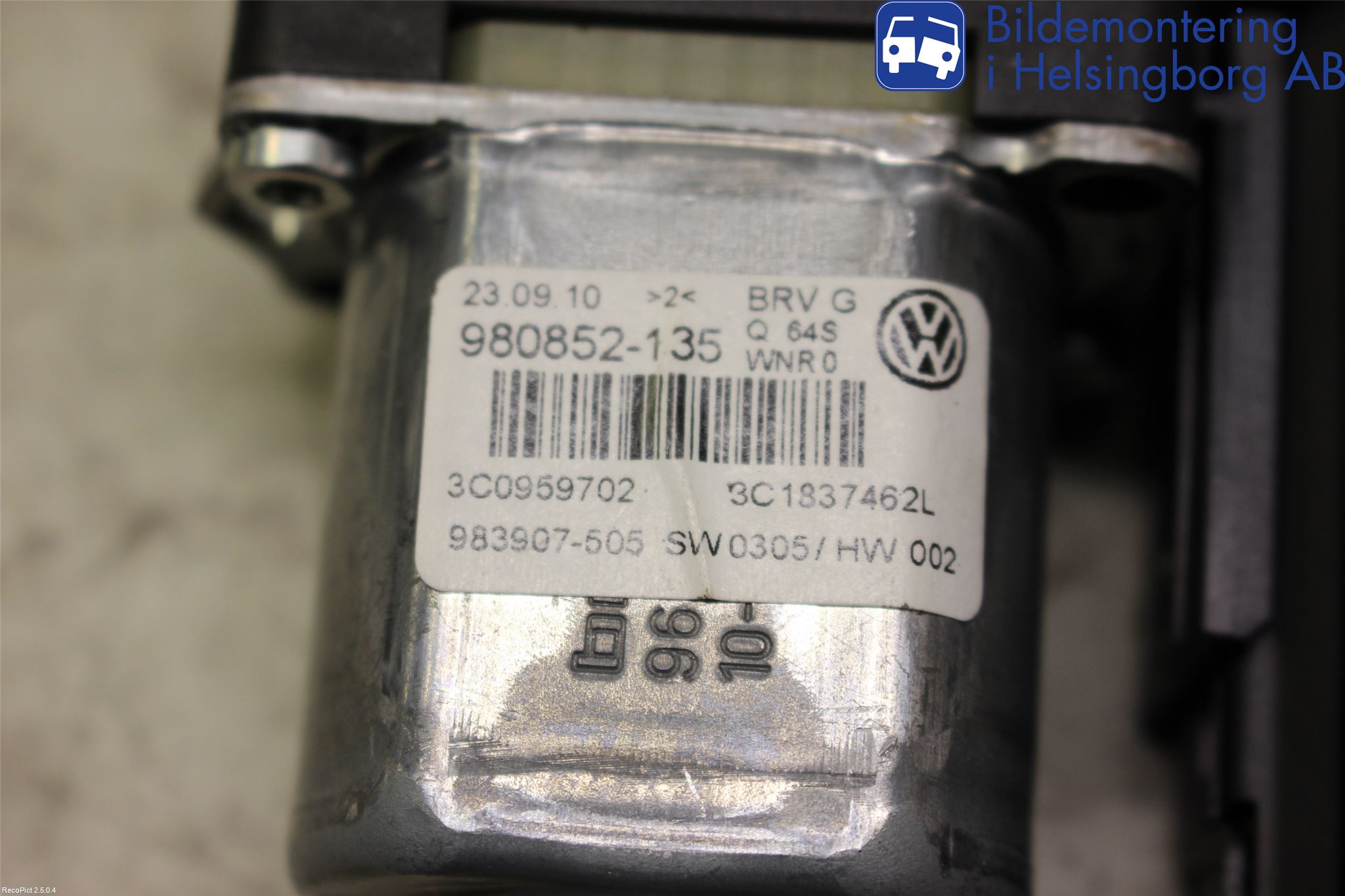 Volkswagen VW PASSAT 05-11 Vindusheismotor