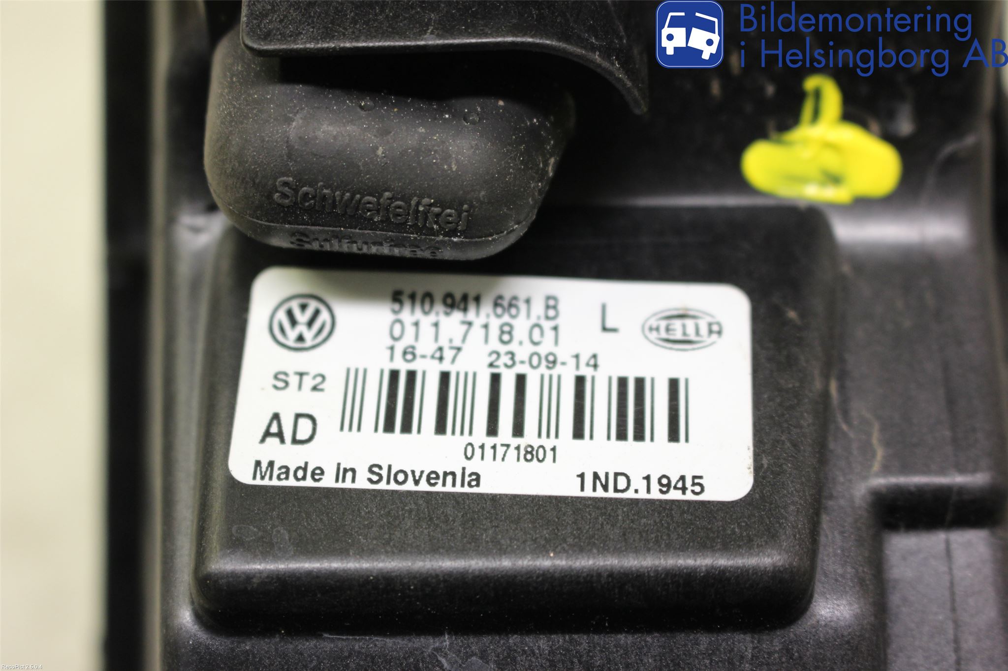 Volkswagen VW GOLF SPORTSVAN 15-20 Frontlykt-Kurve-Tåkelys