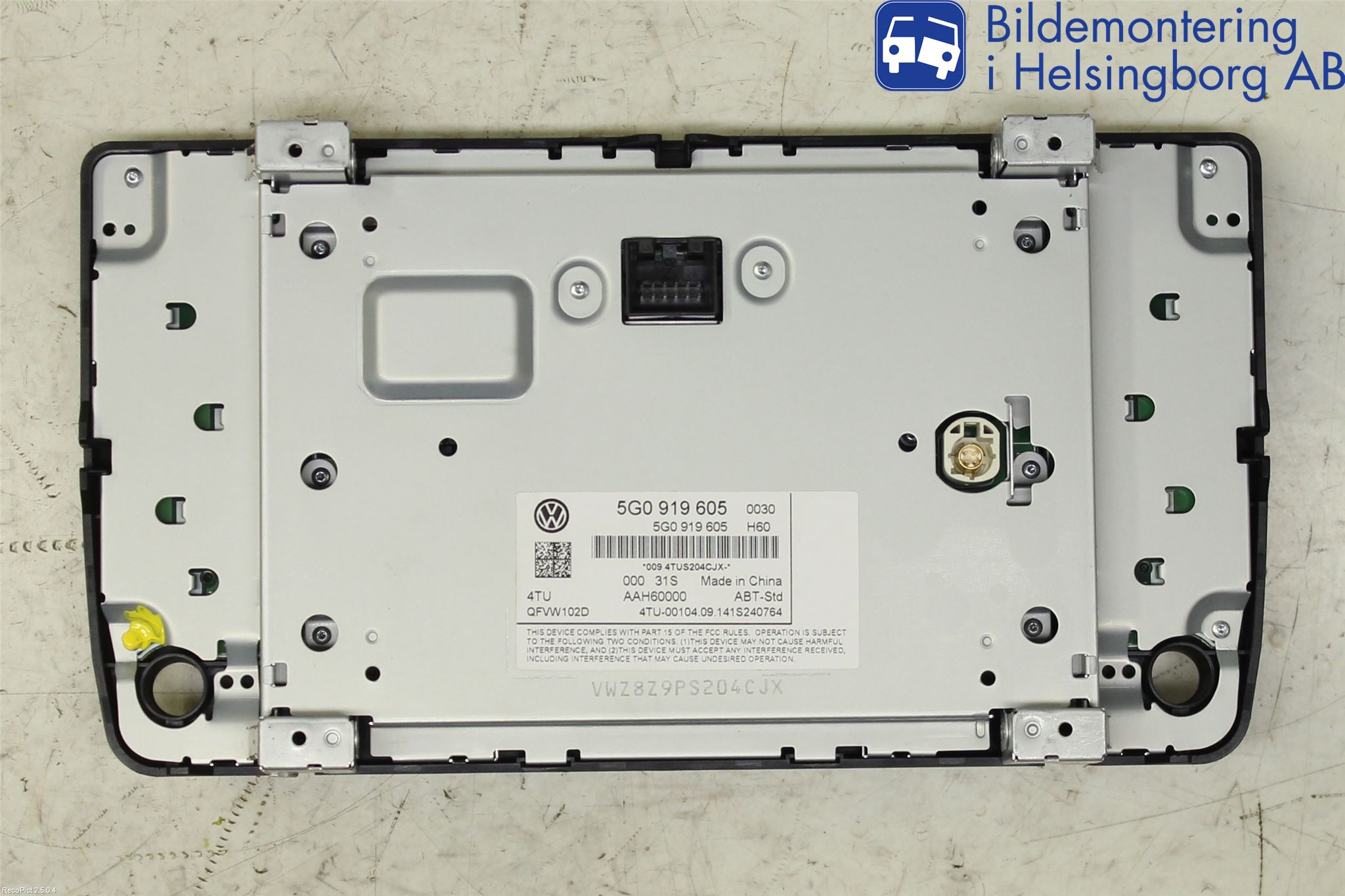 Volkswagen VW GOLF SPORTSVAN 15-20 Multifunktionsdisplay