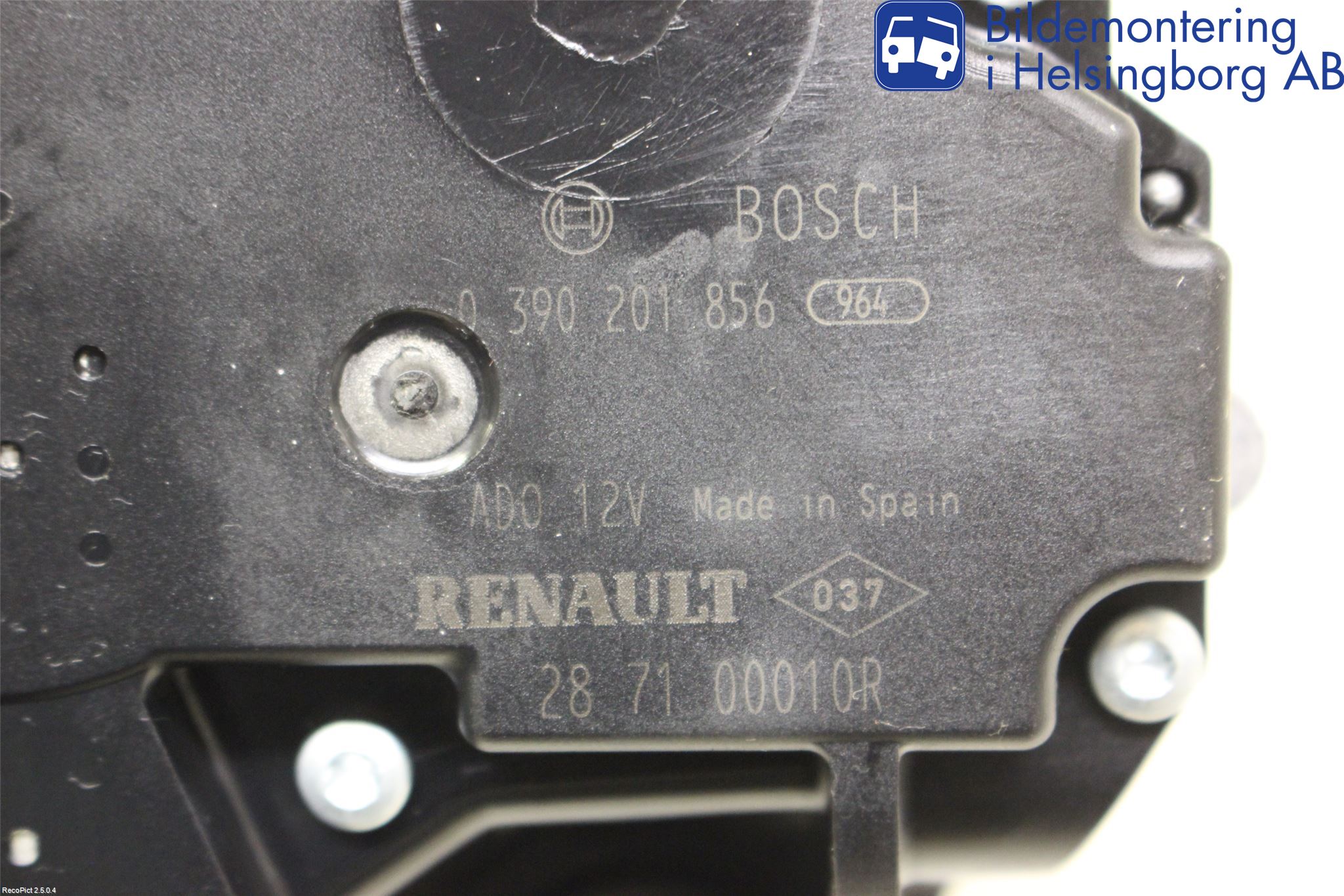 Renault SCÉNIC III / GRAND SCÉNIC 09-16 Viskermotor Bakluke